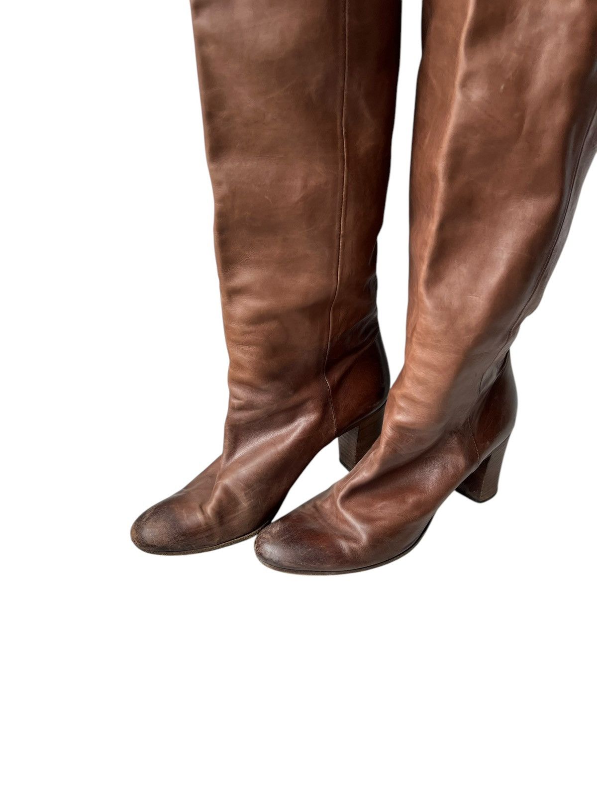 Maison Margiela × Vintage Vintage Maison Margiela Line 22 Leather Boots Size US 8 / IT 38 - 3 Thumbnail