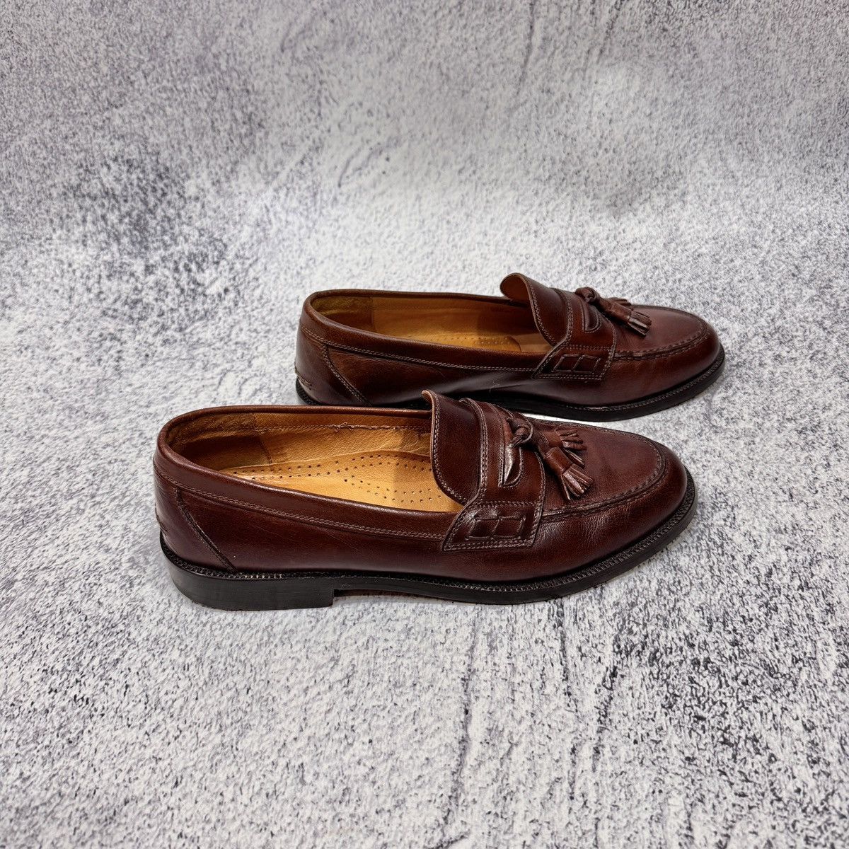 Russell & Bromley Russel & Bromley Mens Brown Leather Tassell Loafers US9.5 Size US 9.5 / EU 42-43 - 3 Thumbnail