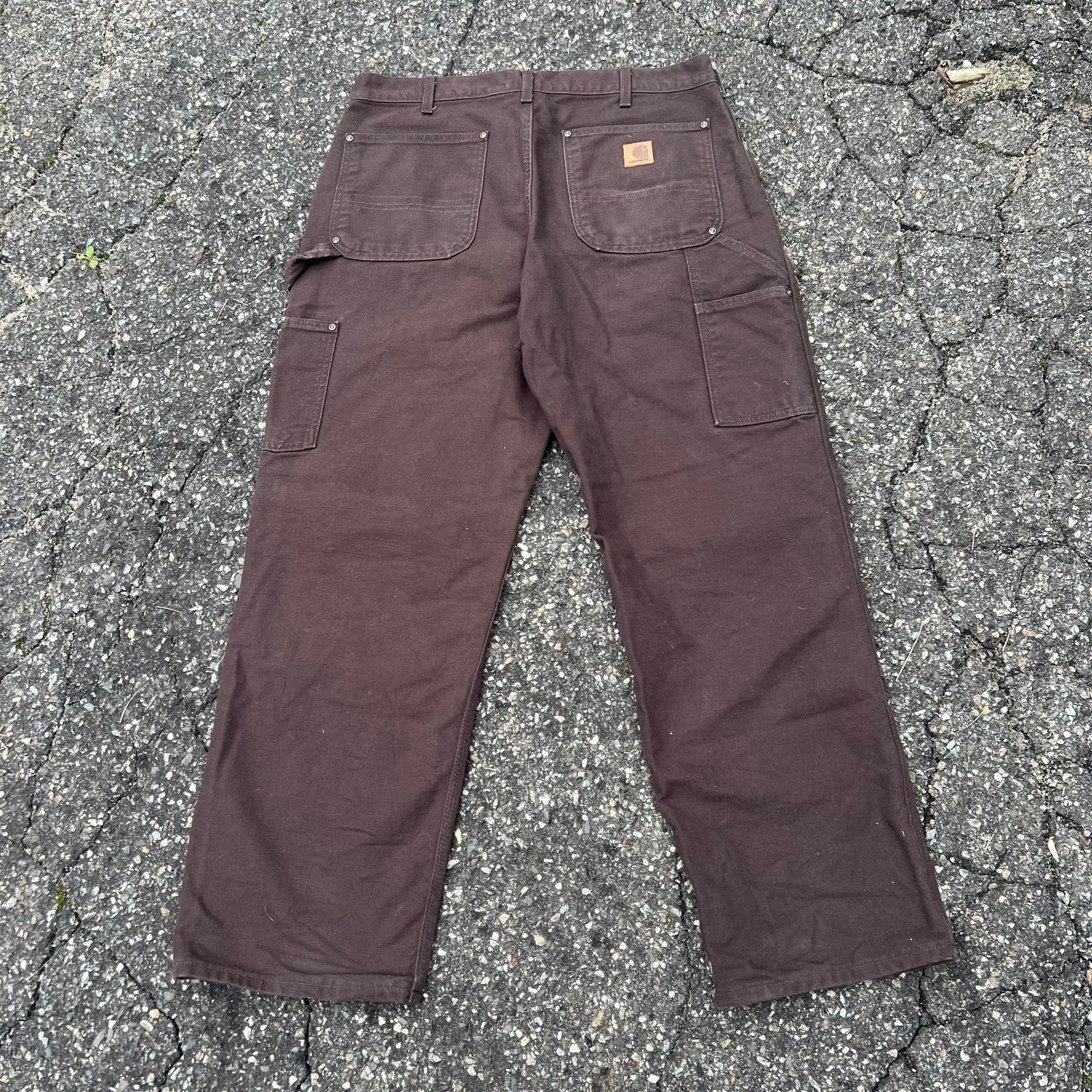 Carhartt × Vintage Vintage carhartt brown double knee work wear carpenter pants Size US 34 / EU 50 - 5 Thumbnail