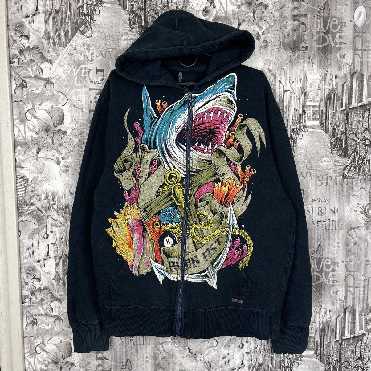 Iron Fist 🟤 Crazy Iron Fist Zip up Hoodie Japanese style y2k Ed hardy🟤 Size US XL / EU 56 / 4 - 1 Thumbnail