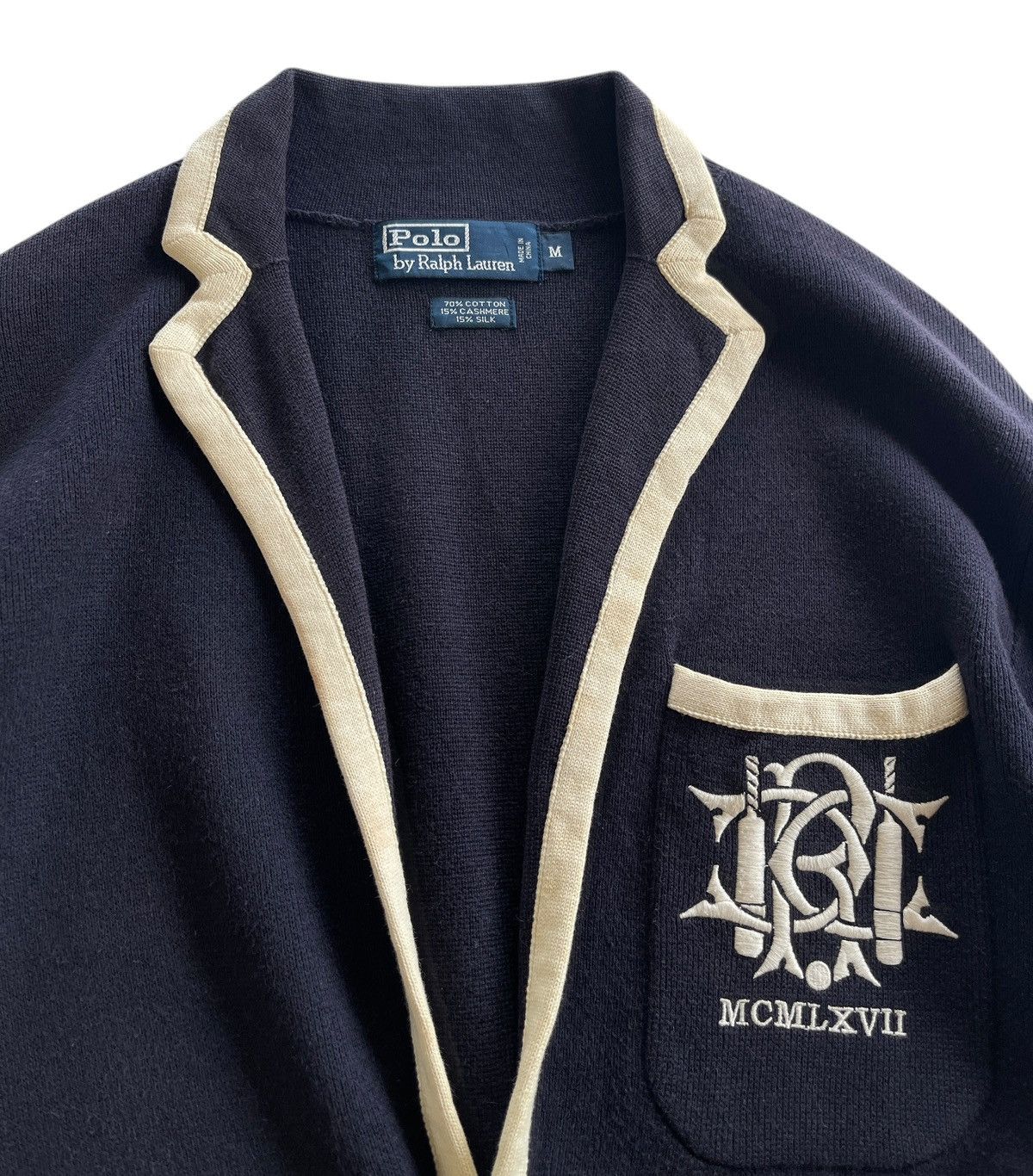 Polo Ralph Lauren Polo R.Lauren MCMLXVII Knit Cardigan Navy Size US M / EU 48-50 / 2 - 5 Thumbnail