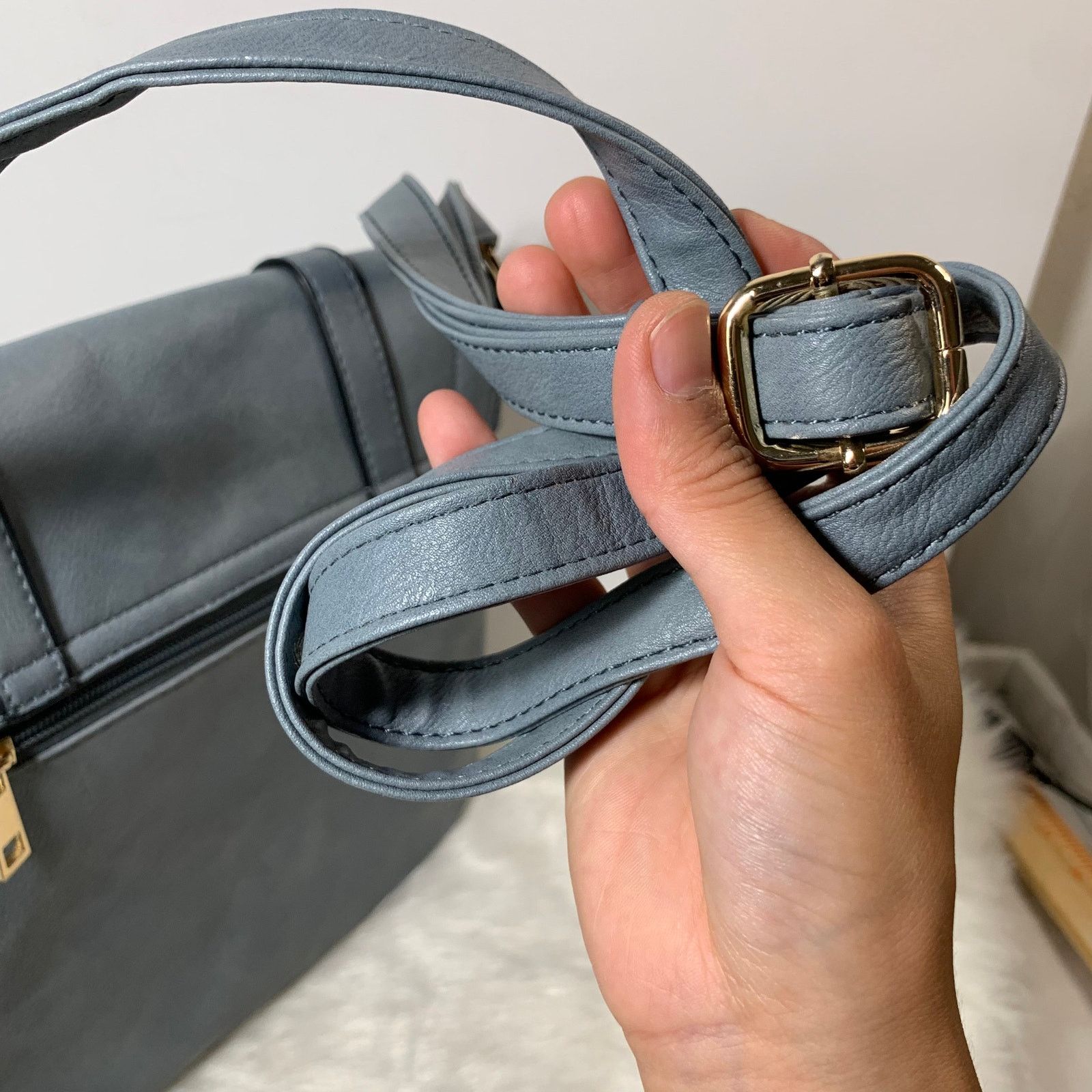 Other Women's Crossbody Blue Faux Leather Bag Size ONE SIZE - 12 Thumbnail