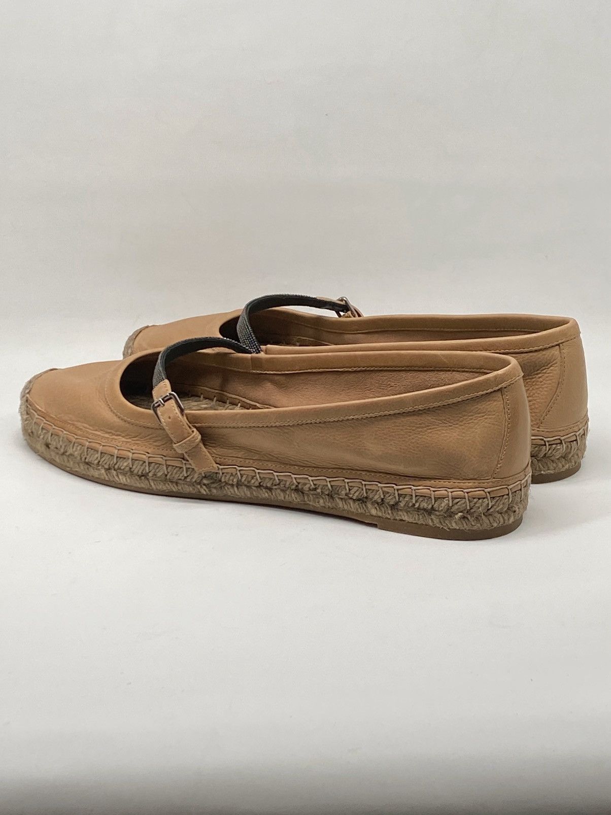 Brunello Cucinelli Brunello Cucinelli Monili Leather Espadrilles size 40 Size US 10 / IT 40 - 6 Thumbnail