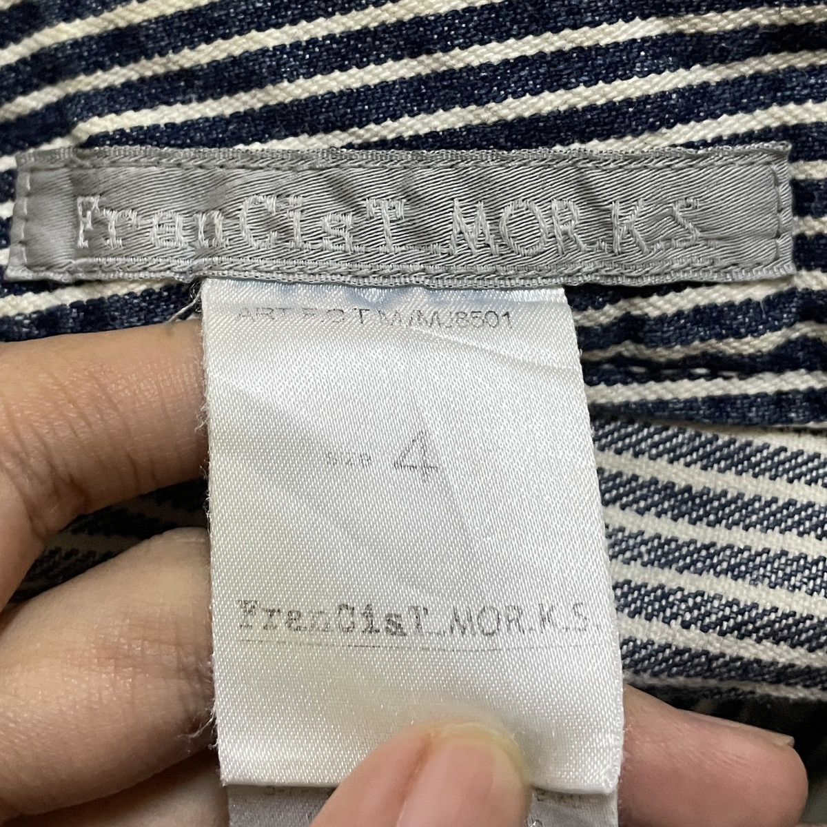 Japanese Brand × Vintage Rare Design Vintage Brand Francist Morks Hickory Pants 1990s Size US 30 / EU 46 - 11 Thumbnail