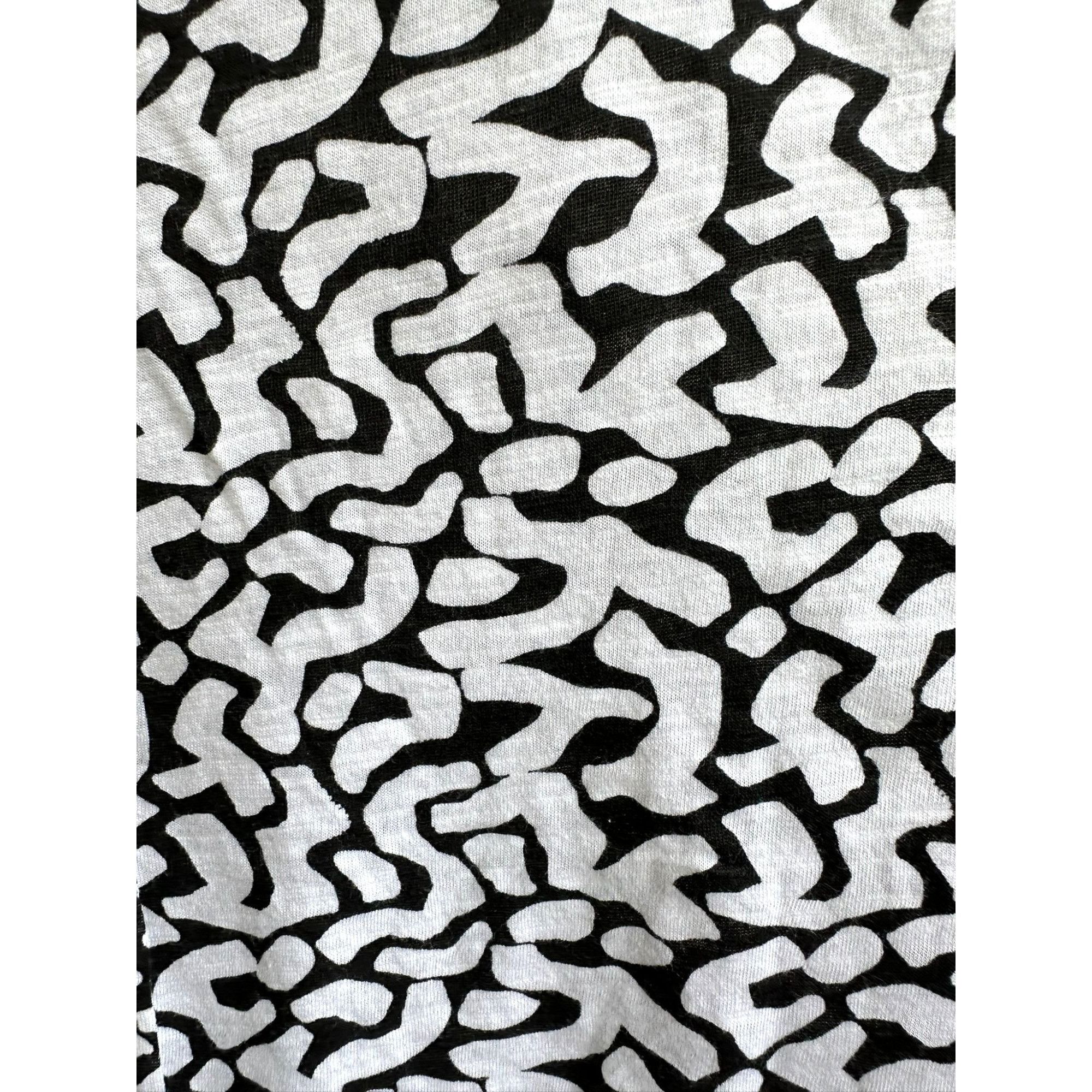 Other NWT Kinesis Pullover Top XL Black White Stripe Abstract Dolm Size XL / US 12-14 / IT 48-50 - 7 Thumbnail