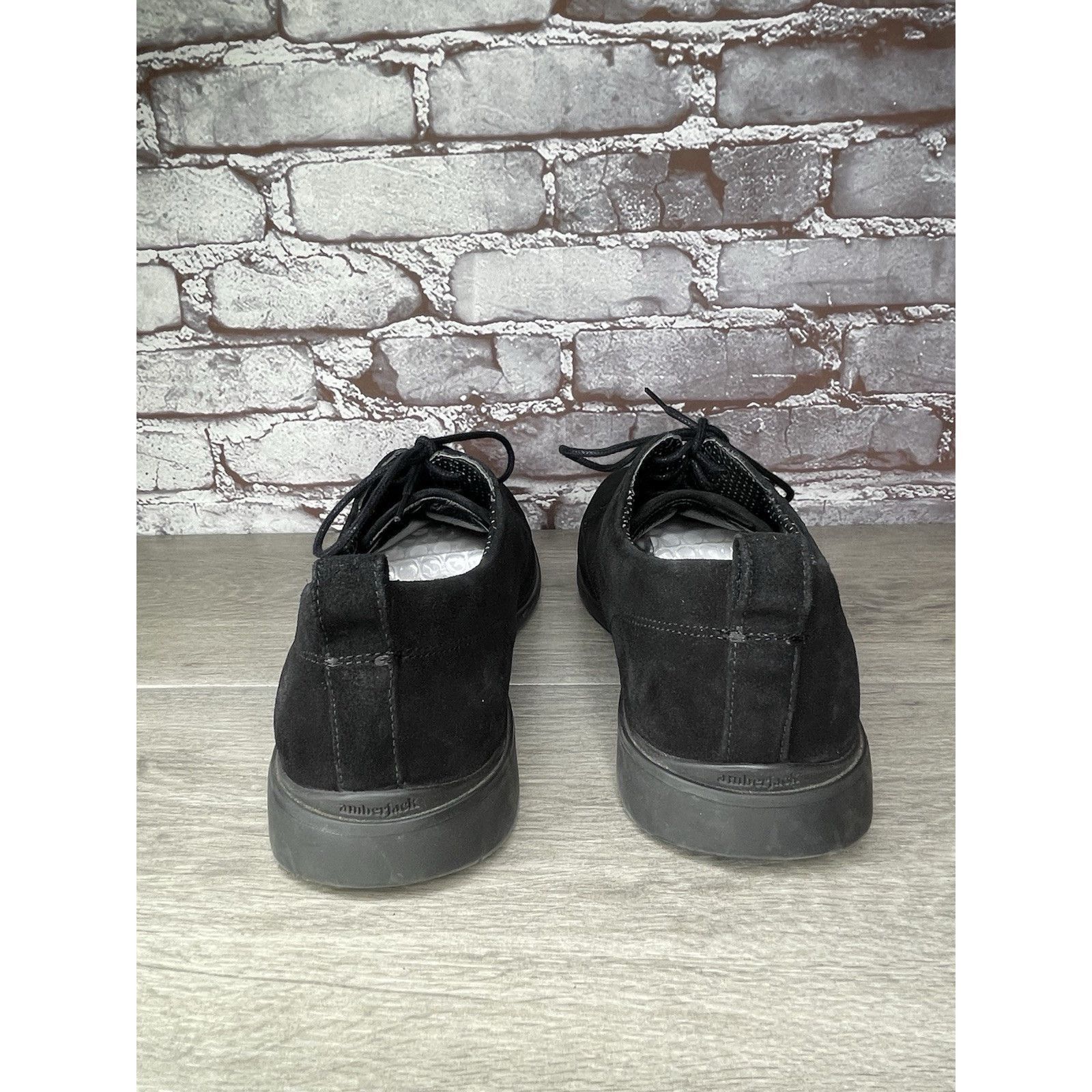 Lumberjack Amberjack Black Suede Leather Lace Up Rubber Oxfords Shoes M Size US 10.5 / EU 43-44 - 4 Thumbnail