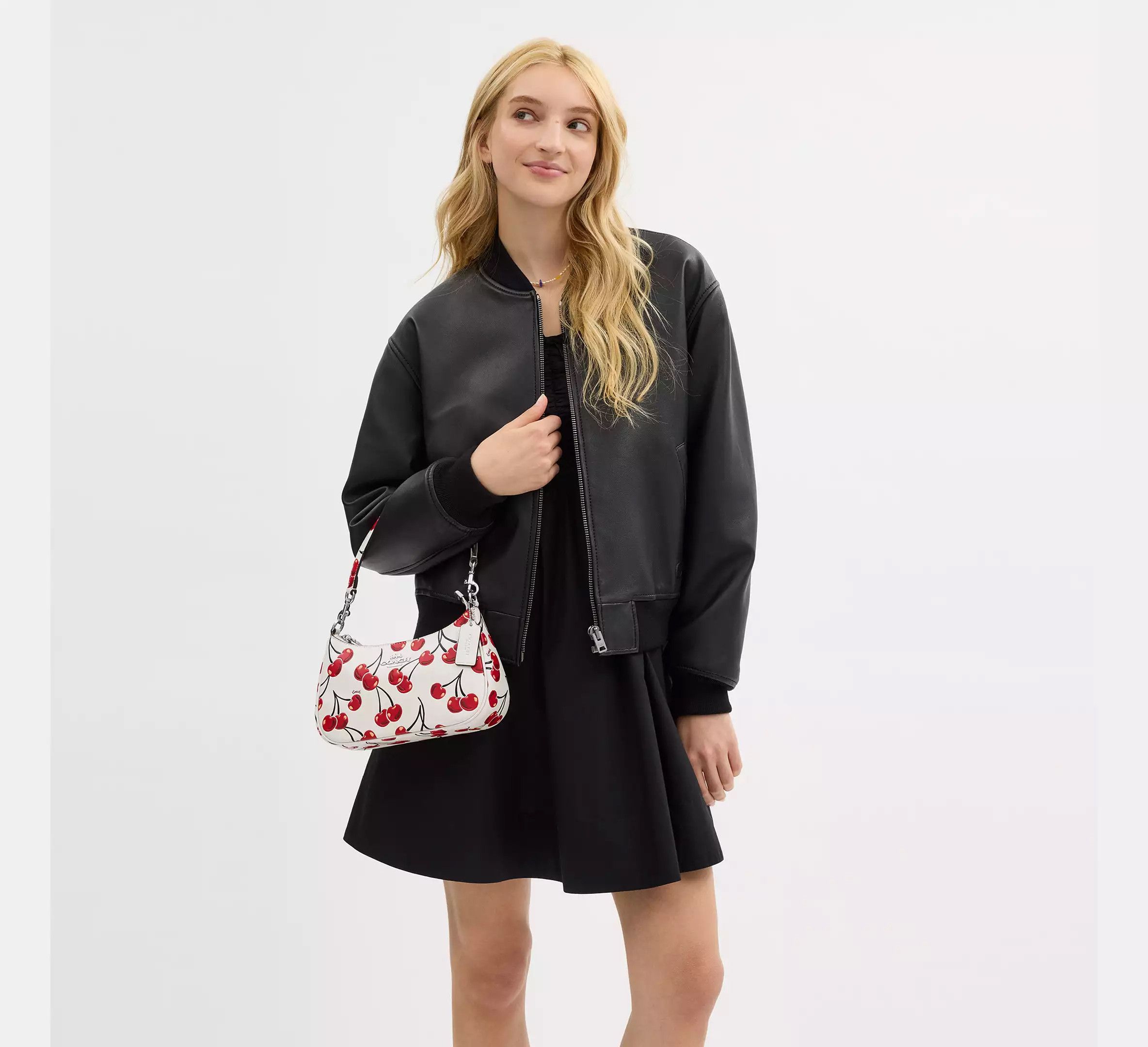 Coach Teri Shoulder Bag With Cherry Print CZ774 Size ONE SIZE - 10 Thumbnail