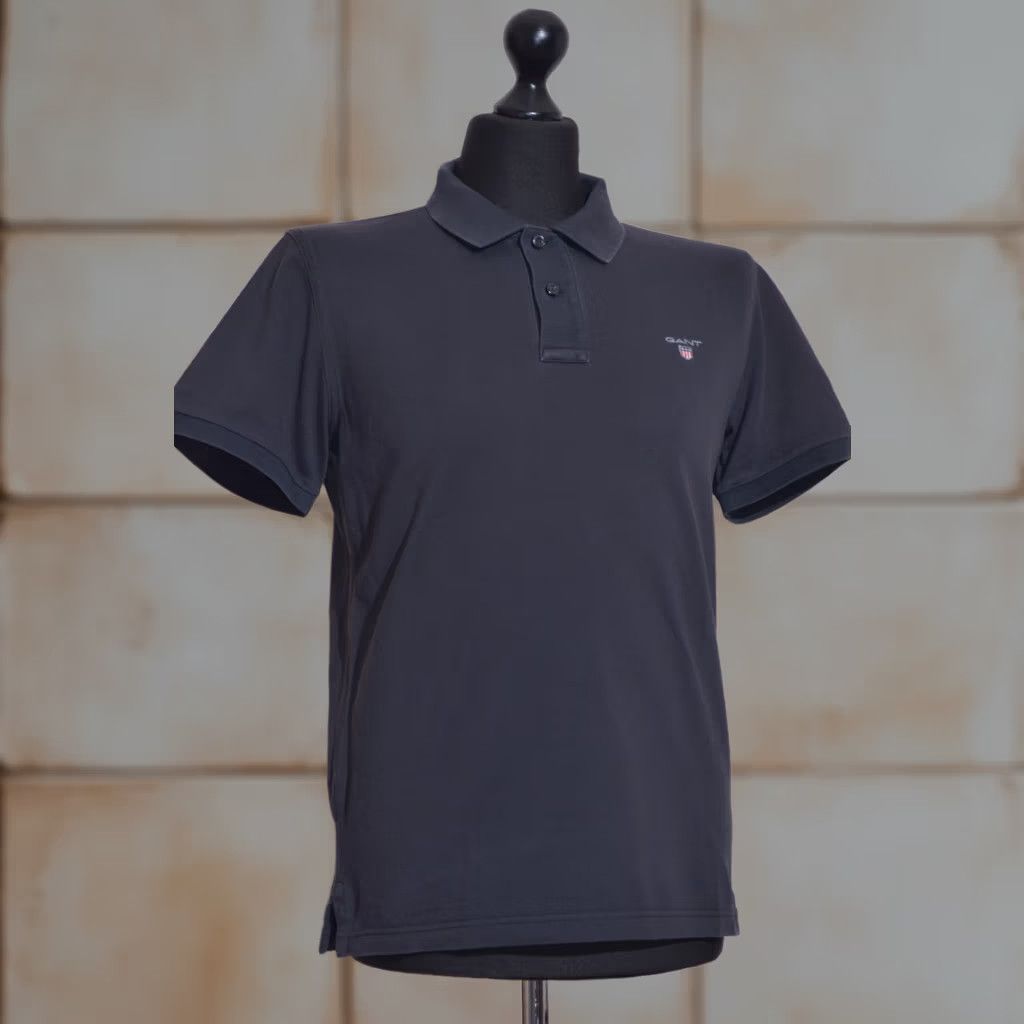 Gant GANT Polo Shirt Men Black Short Sleeve Regular Fit Logo Preppy M Size US M / EU 48-50 / 2 - 1 Thumbnail