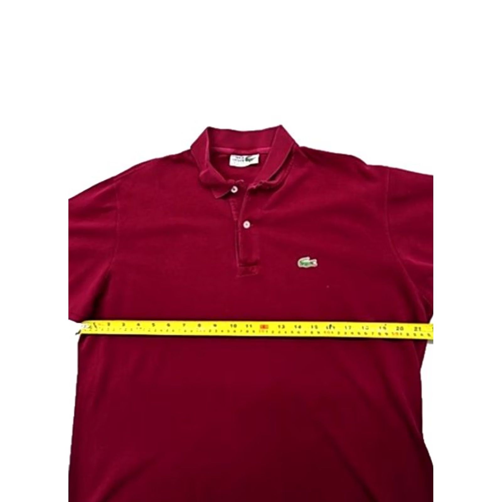 Lacoste Lacoste L.12.12 Burgundy Cotton Polo Shirt Men Size 8 Classic Fit Size US M / EU 48-50 / 2 - 6 Thumbnail