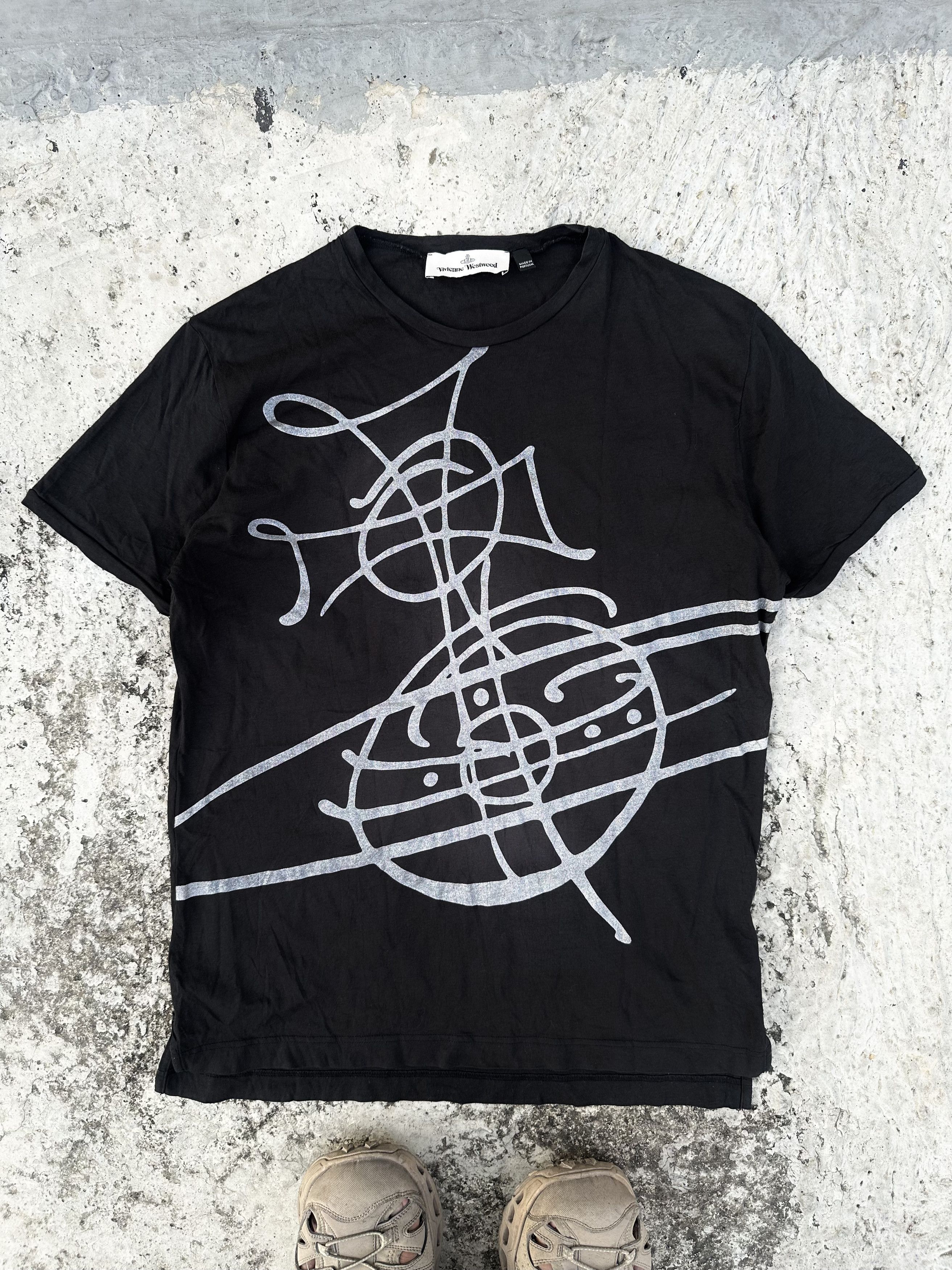 Vivienne Westwood 💶Vivienne Westwood Scribble Orb Logo Tee Size US L / EU 52-54 / 3 - 1 Thumbnail