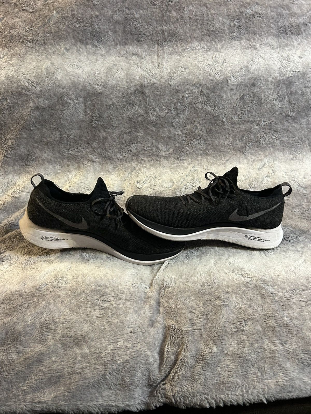 Nike Nike Zoom Fly Flyknit Black Gunsmoke Size 13 Euc Size US 13 / EU 46 - 2 Thumbnail