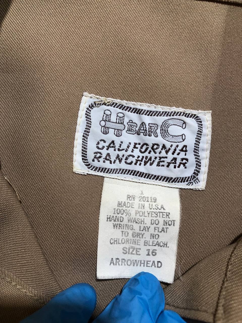 Vintage H Bar C Shirt 17 California Ranchwear Embroidered shirt Size XXL / US 16-18 / IT 52-54 - 2 Thumbnail