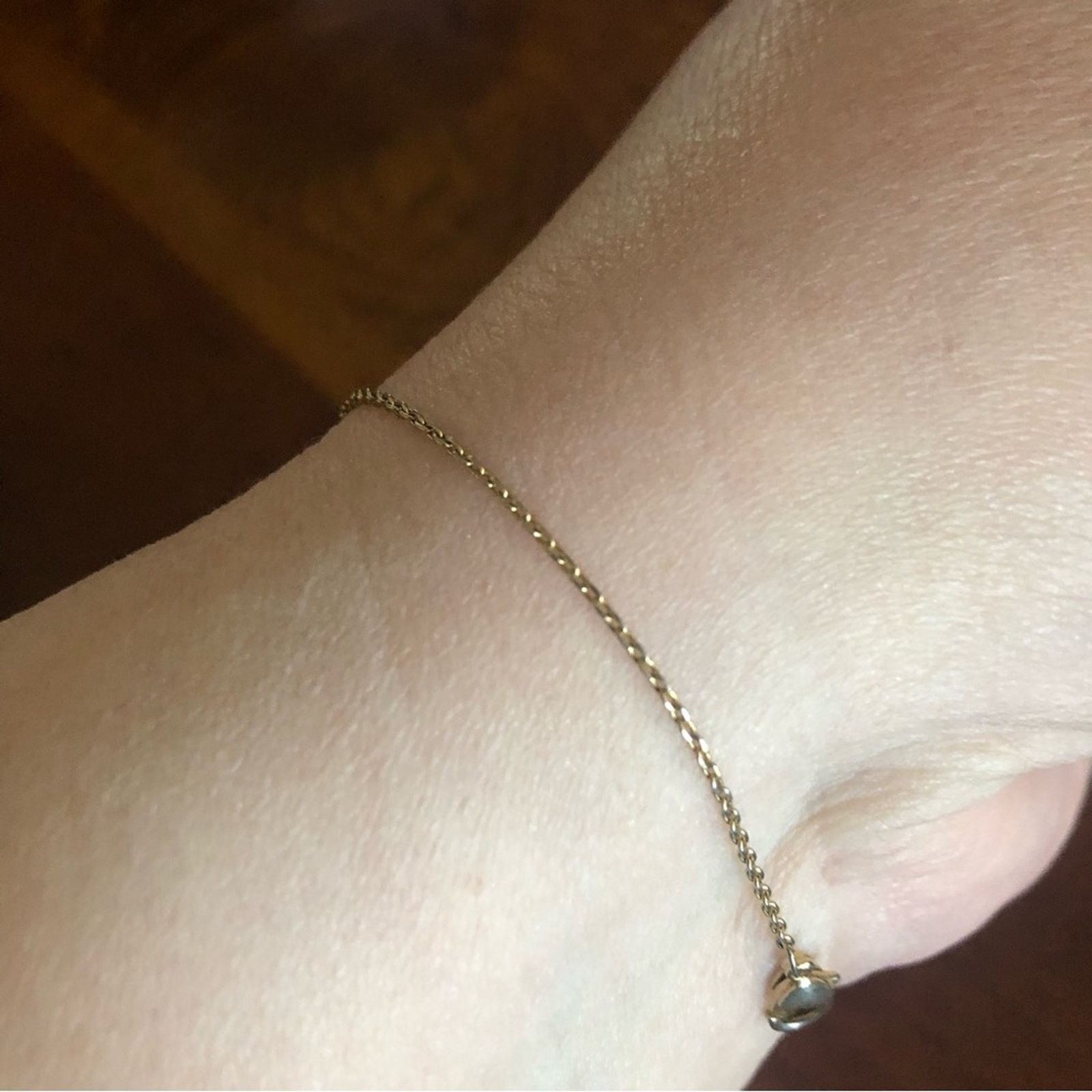 Vintage Vintage gold plated heart slider charm bracelet Size ONE SIZE - 5 Thumbnail