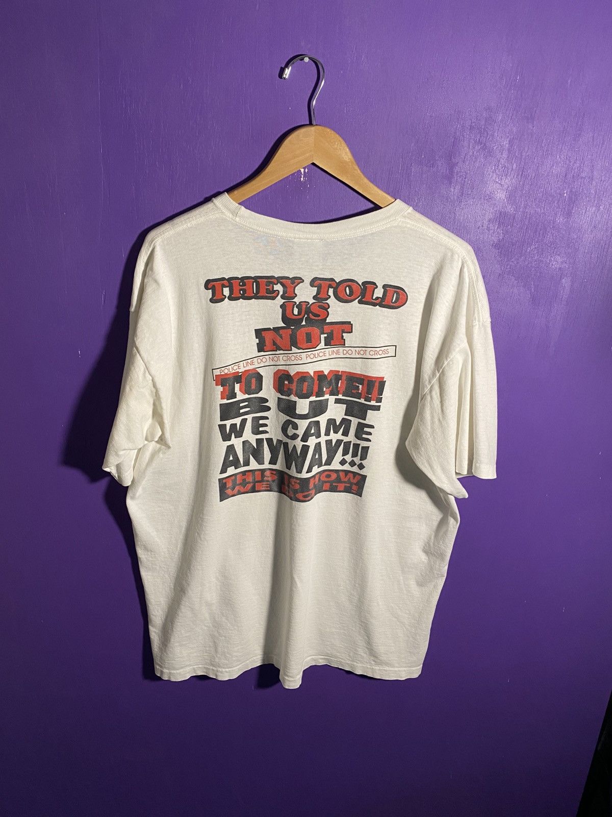 Vintage Vintage 1995 Freaknic they told us not to come t-shirt Size US XL / EU 56 / 4 - 2 Thumbnail