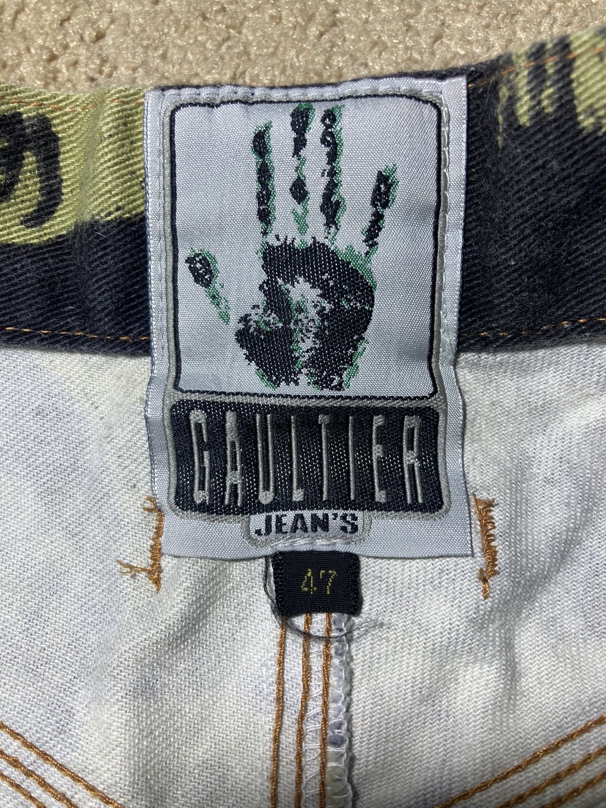 Jean Paul Gaultier SS93 Jean Paul Gaultier Face Jeans Writer Purple 1993 90s Size US 29 - 4 Thumbnail