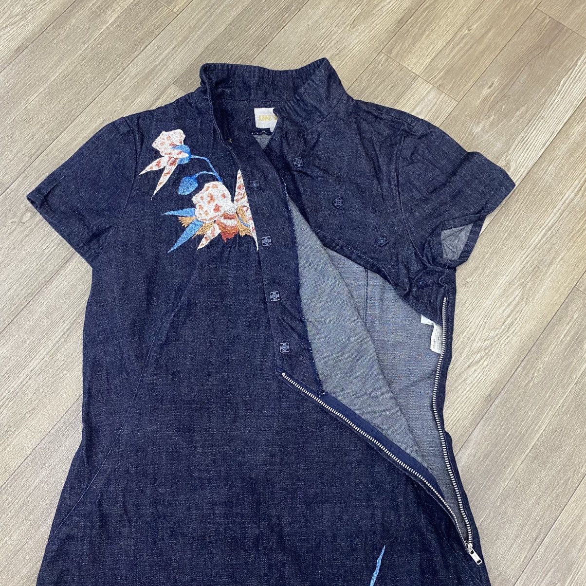 Japanese Brand × Vintage Junko Shimada Embroidery Japnese Style DRESS Size S / US 4 / IT 40 - 5 Thumbnail