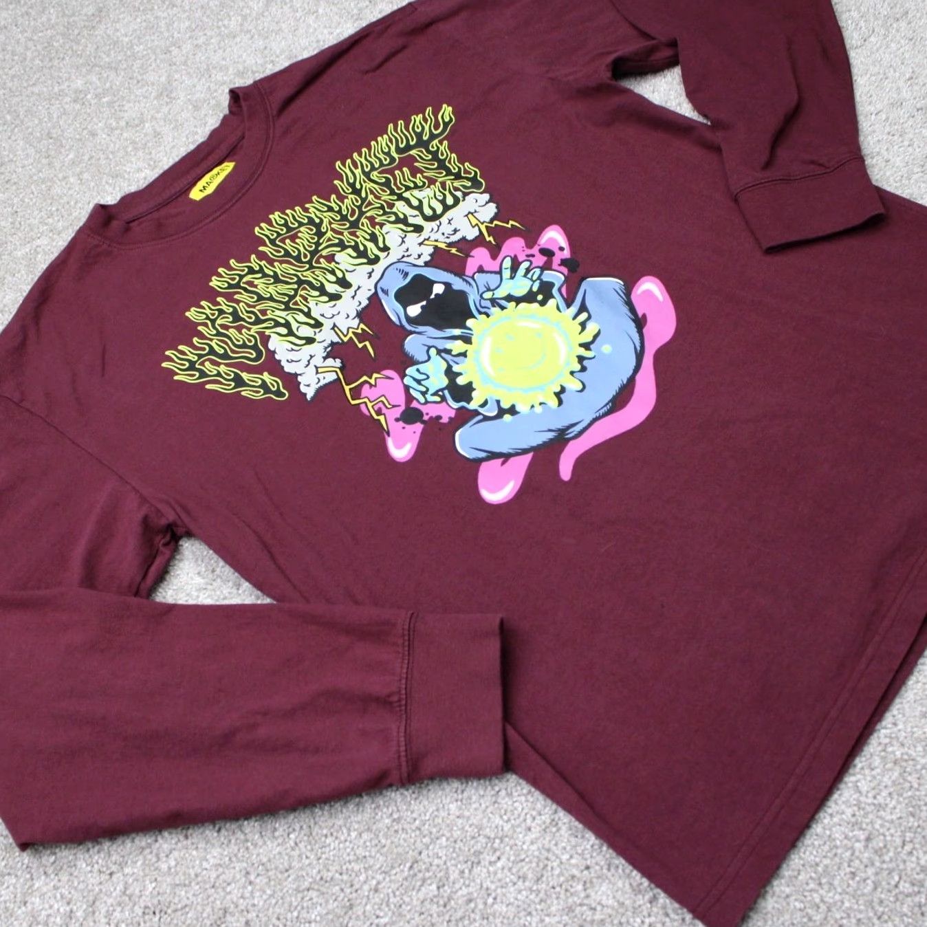 Market Market Shirt Mens Large Maroon The Alchemist 100% Cotton Long Sleeve Pullover Shirt Size US L / EU 52-54 / 3 - 4 Thumbnail