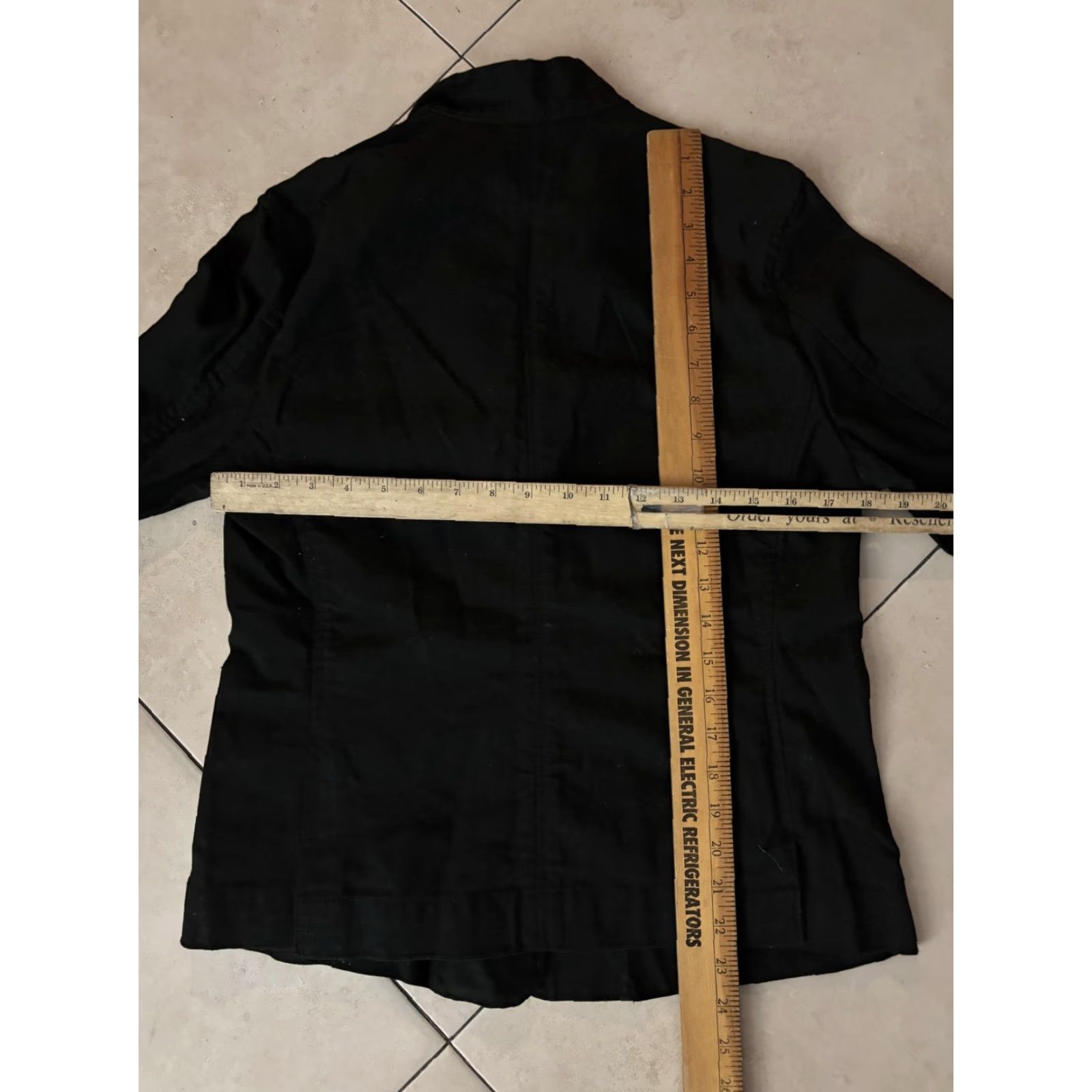 Banana Republic Banana Republic Jacket Womens M Black Cotton Twill Button Front Utility Short Sleeve/Long Sleeve Size M / US 6-8 / IT 42-44 - 5 Thumbnail