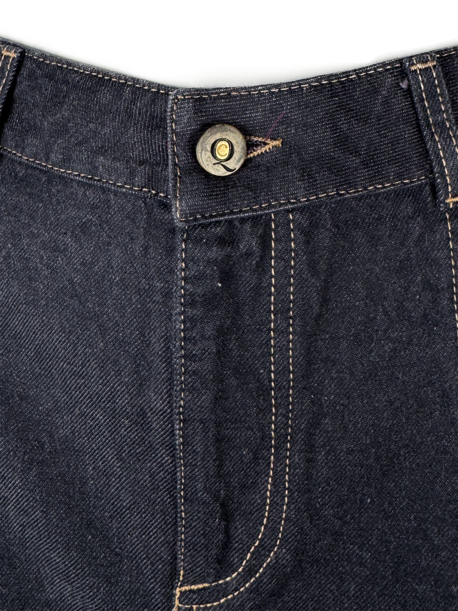 Alexander McQueen Alexander McQueen F/W 2002 Vintage Denim Logo Midi Skirt 44 Size 30" / US 8 / IT 44 - 9 Thumbnail