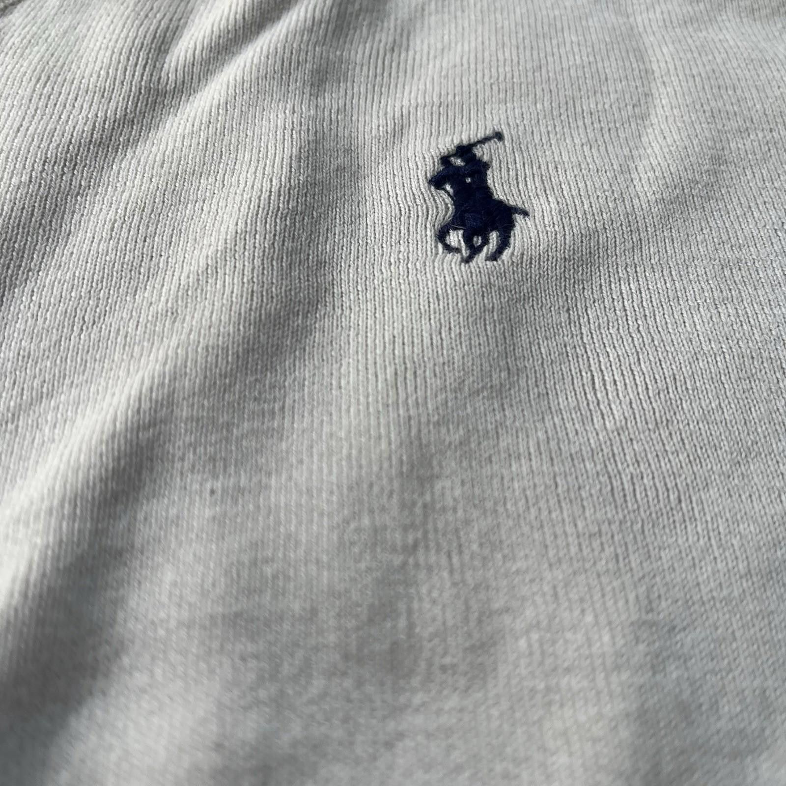 Polo Ralph Lauren Size Large Ralph Lauren Women’s White V-Neck Knit Jumper #14 Size M / US 6-8 / IT 42-44 - 2 Thumbnail