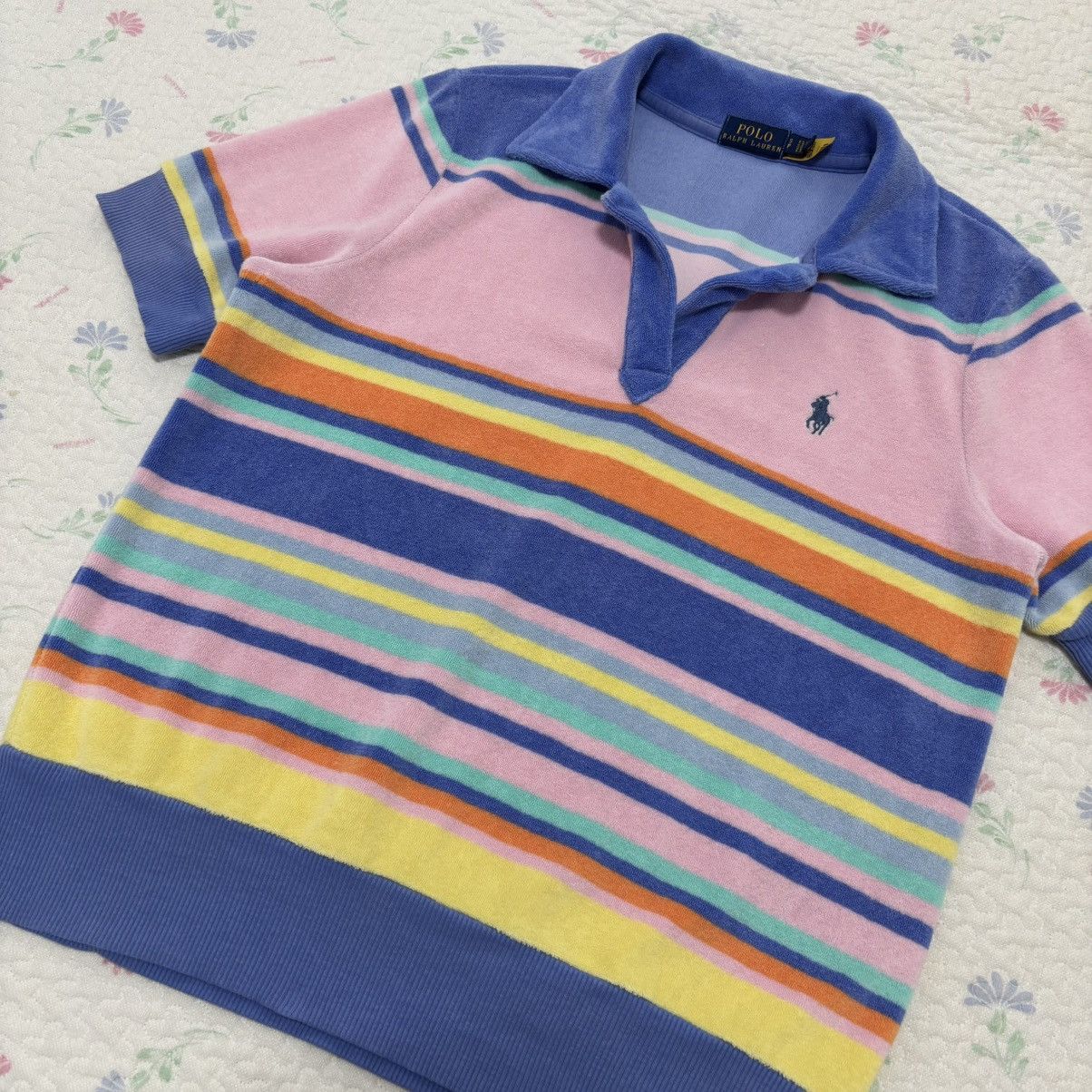 Polo Ralph Lauren Polo Ralph Lauren Multicolored Terry Polo Shirt Size S / US 4 / IT 40 - 3 Thumbnail