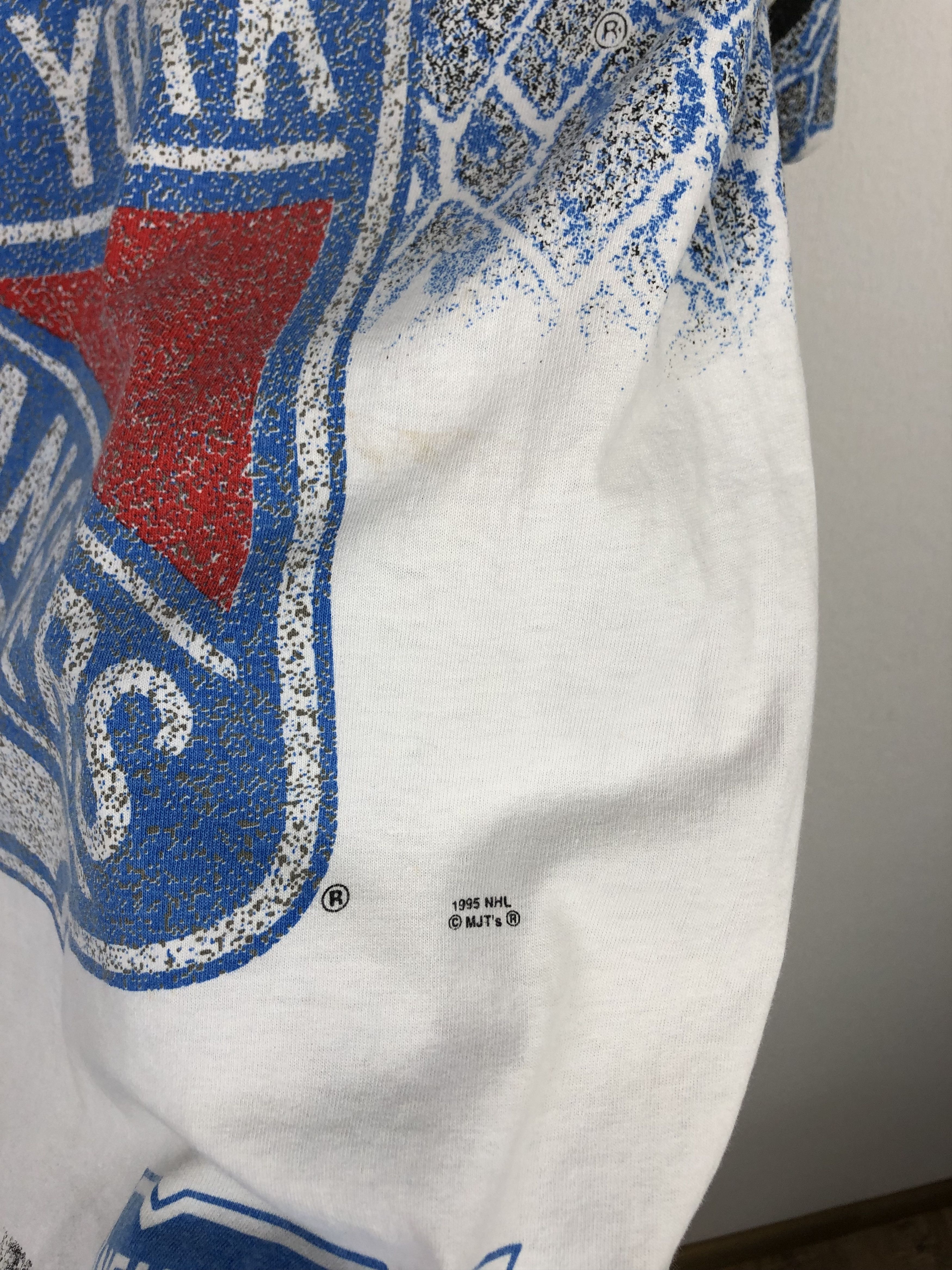 Vintage Vintage New York Rangers NHL Shirt Over Print Mens Tee Size US M / EU 48-50 / 2 - 12 Thumbnail
