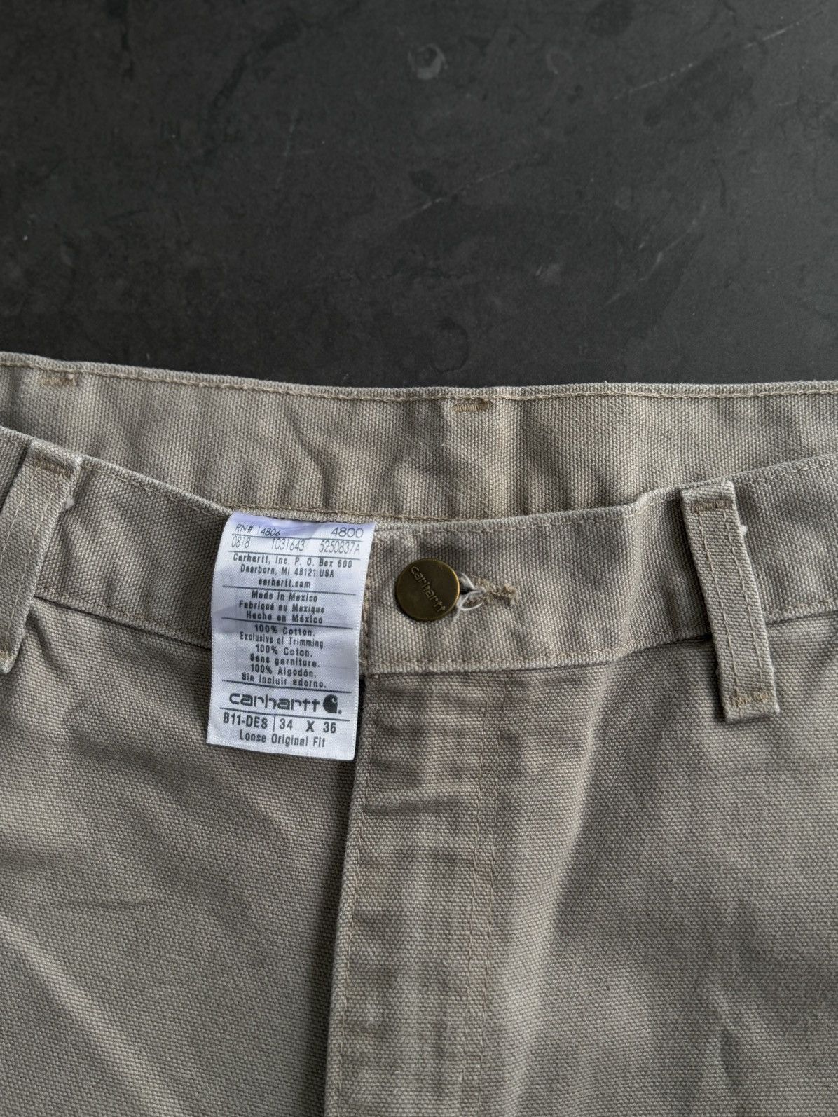 Carhartt × Vintage Vintage Carhartt Tan Work Pants Size US 34 / EU 50 - 5 Thumbnail