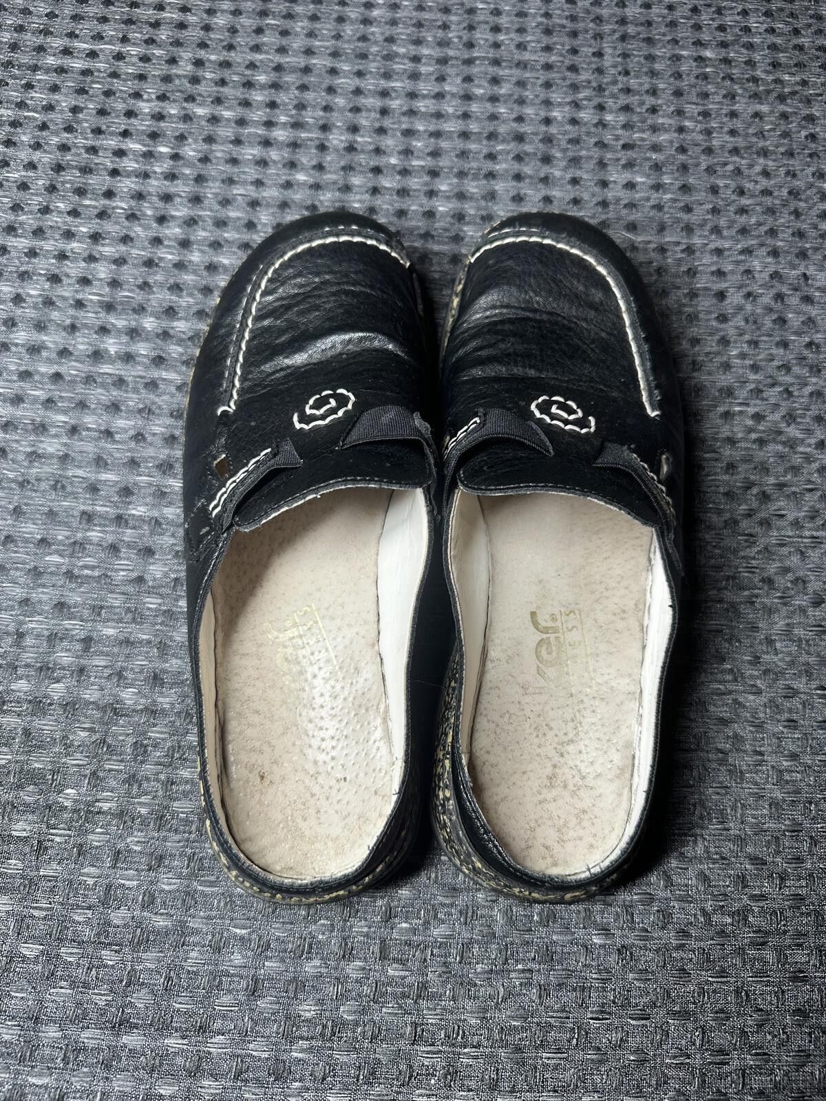 Rieker Rieker Black Slip-On Comfort Clogs Size US 6.5 / EU 39-40 - 4 Thumbnail