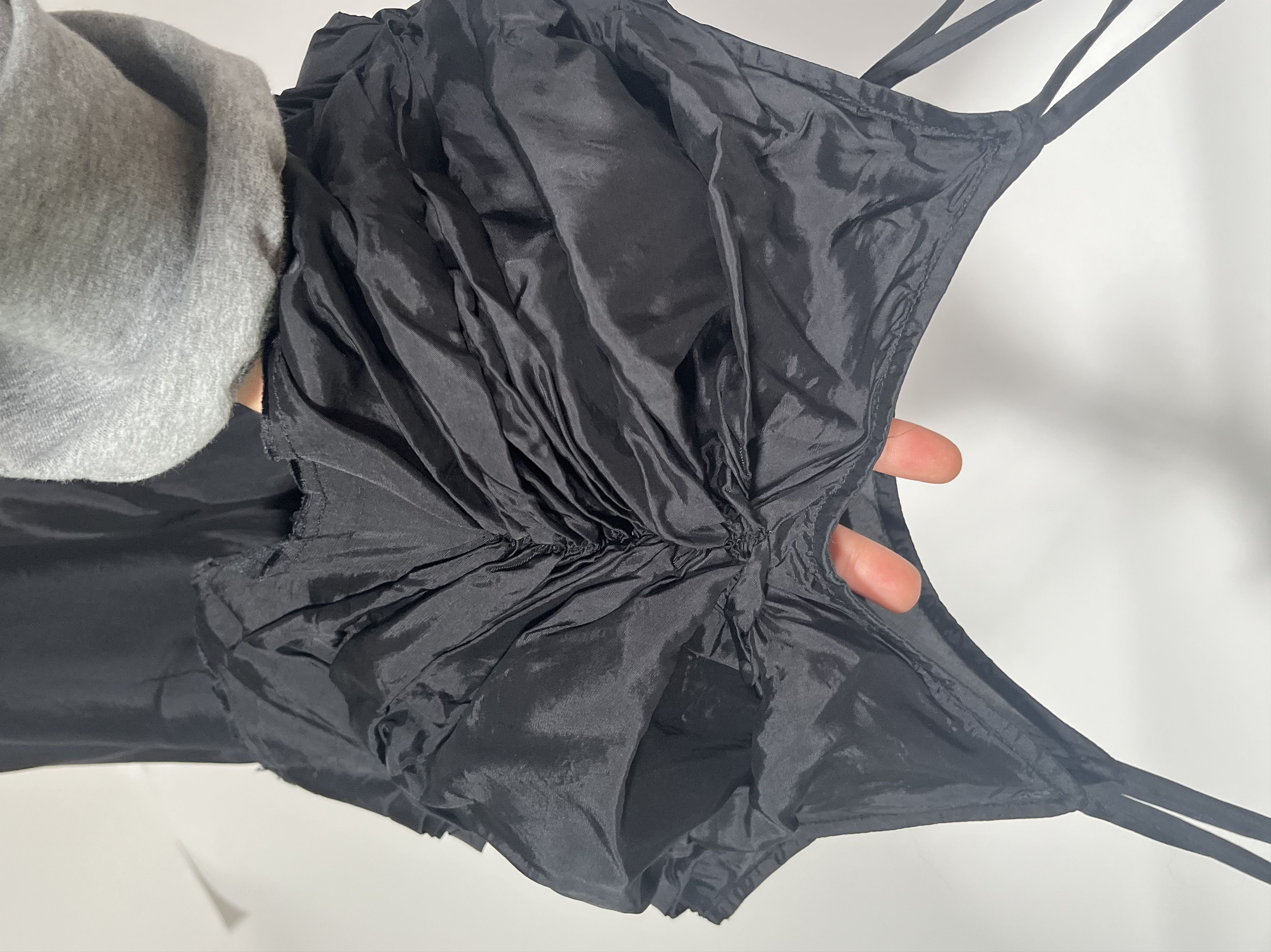 Comme des Garcons Ruched slip dress. Comme des Garçons - 2000s (rare archive). Size M / US 6-8 / IT 42-44 - 3 Thumbnail