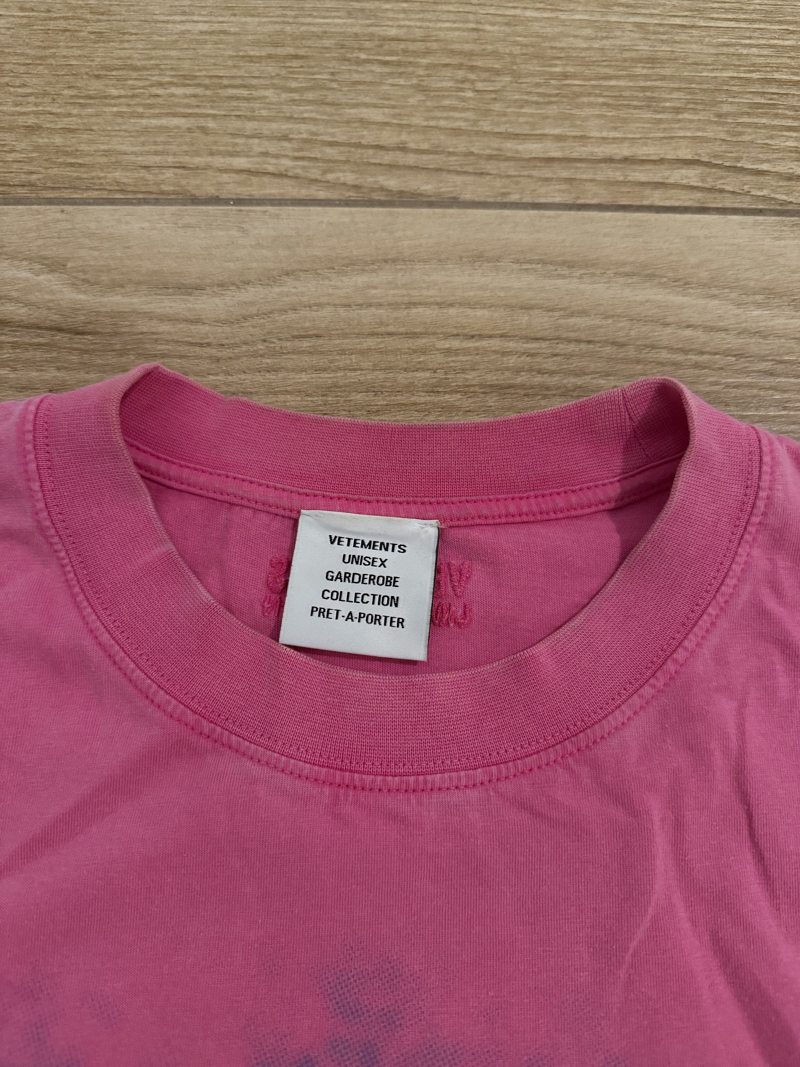 Vetements Vetements I Got Lucky Tee - Pink Size US S / EU 44-46 / 1 - 3 Thumbnail