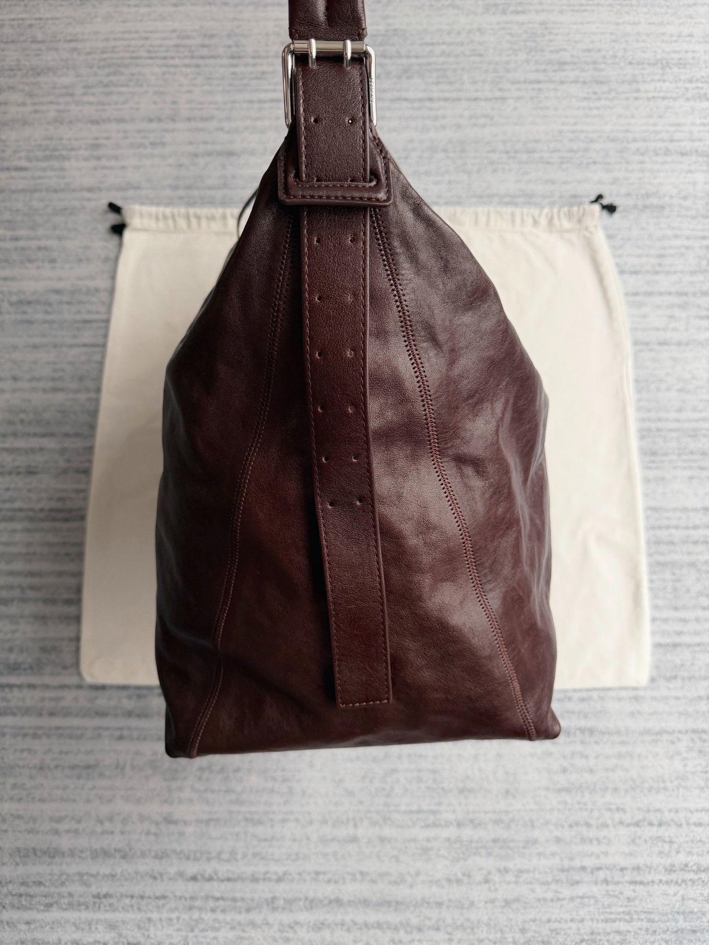 Lemaire Lemaire Belted Hobo Leather Tote. Size ONE SIZE - 6 Thumbnail