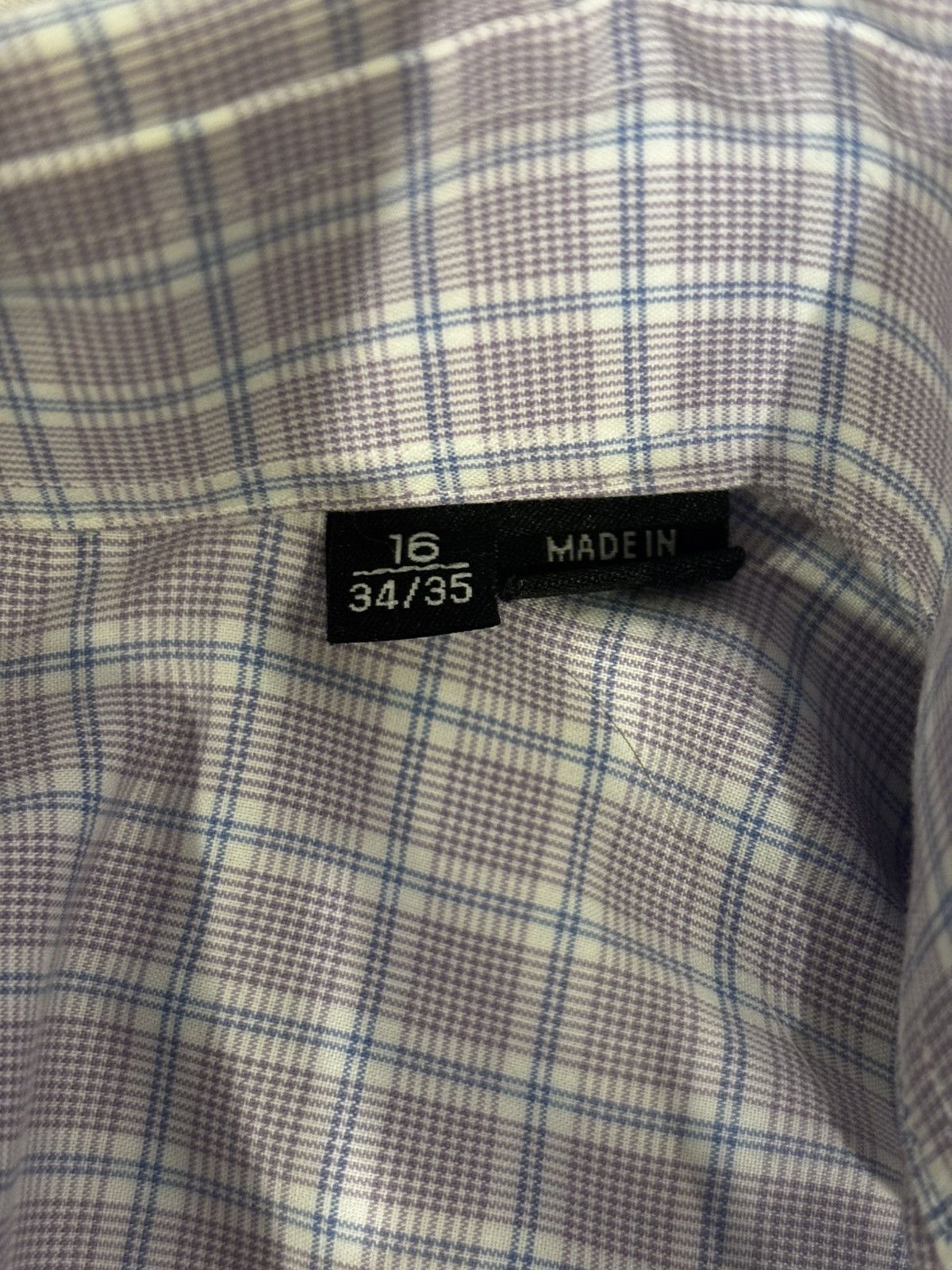 Hugo Boss Purple checked dress Shirt.mt1918 Size US XS / EU 42 / 0 - 2 Thumbnail