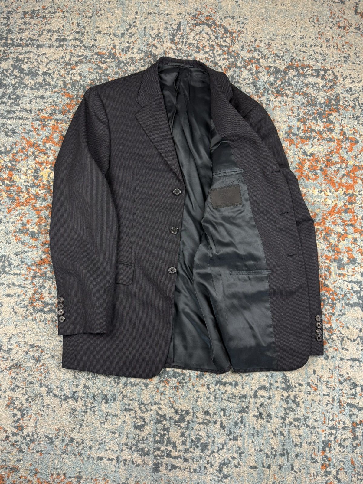 Prada Prada milano striped three button blazer Size 50R - 3 Thumbnail