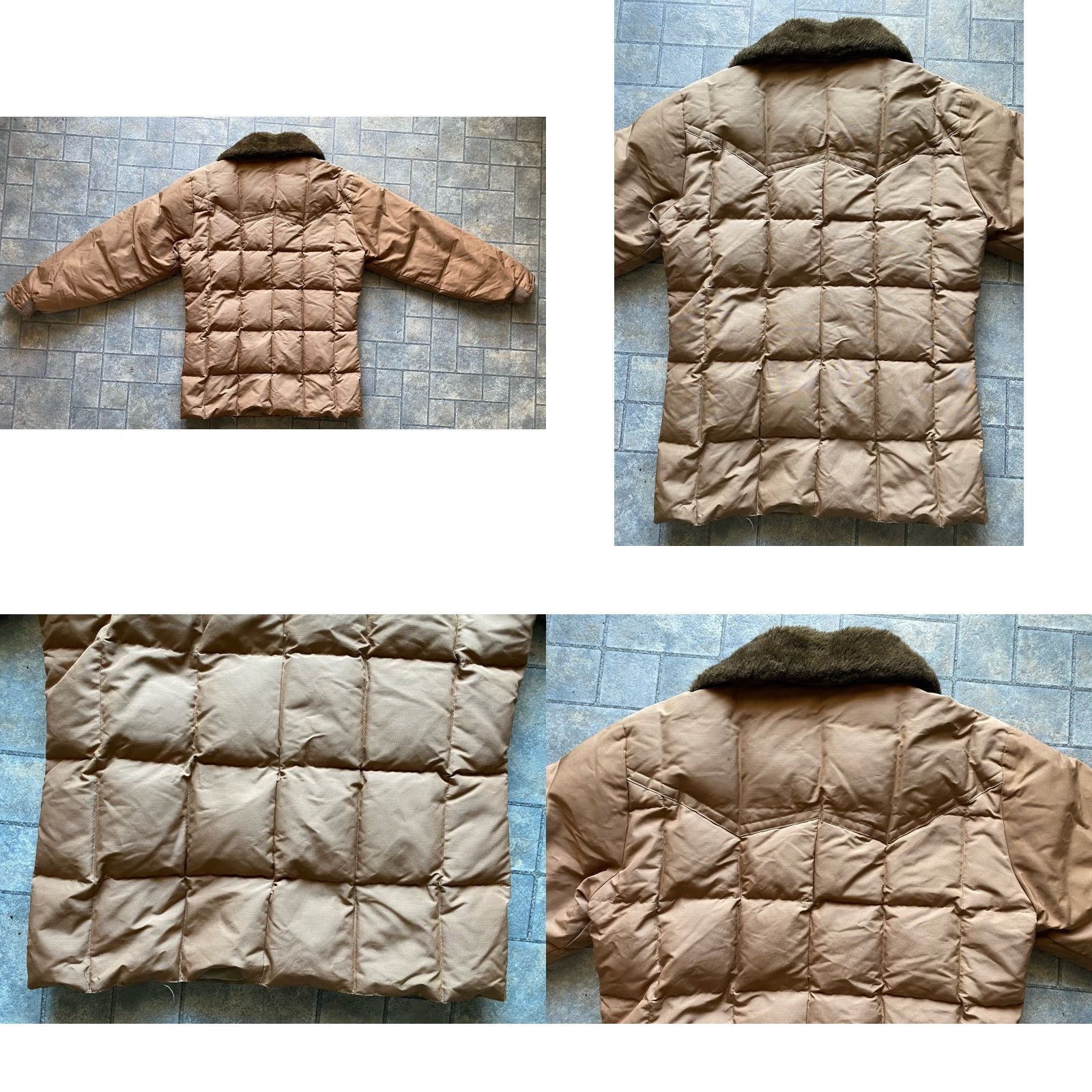 Vintage VINTAGE Comfy Seattle Quilt Jacket Coat Goose Down Mens S Talon Zipper 50s/60s Brown Size US S / EU 44-46 / 1 - 10 Thumbnail