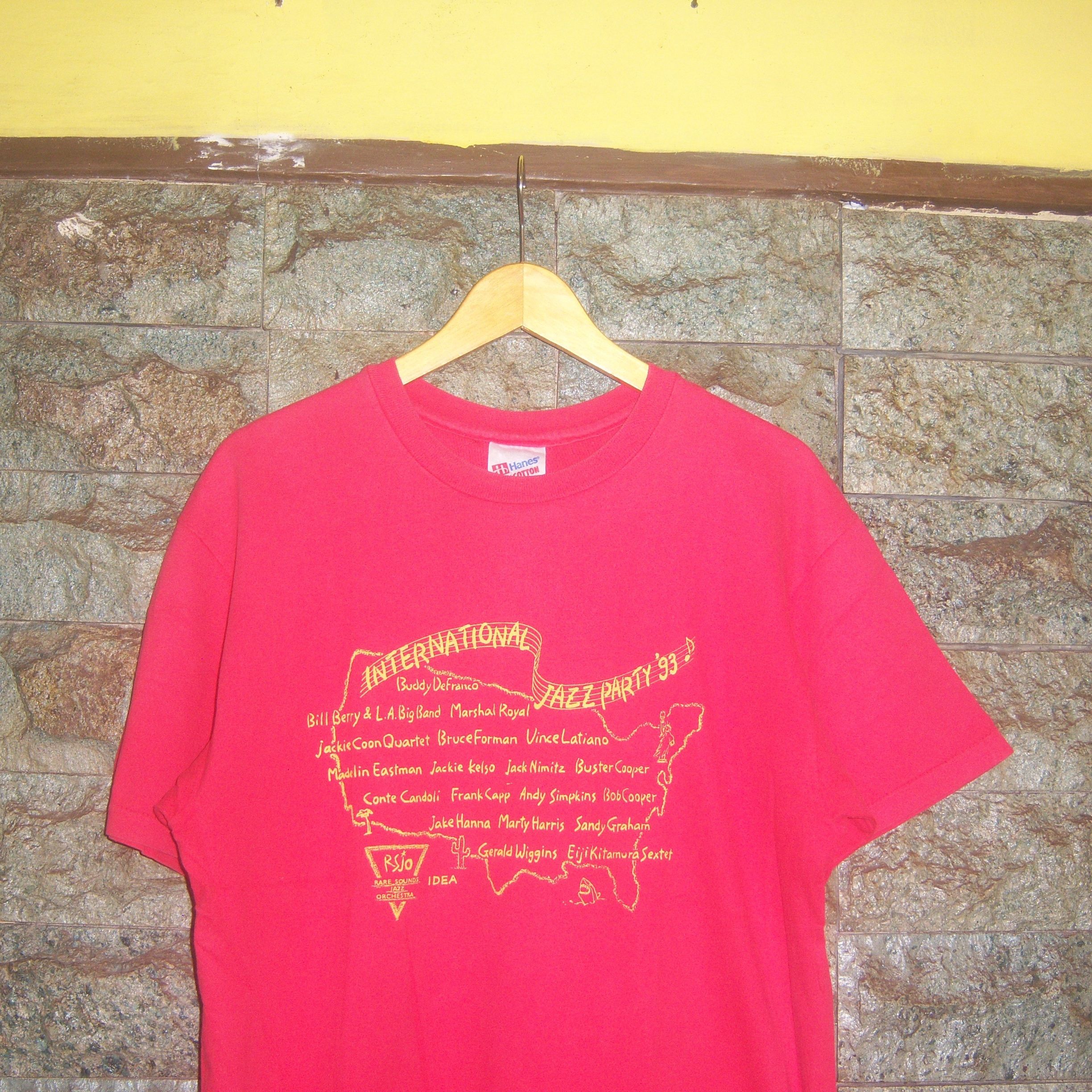 Band Tees × Vintage 1993 International Jazz Party Vintage Tee Size US L / EU 52-54 / 3 - 3 Thumbnail