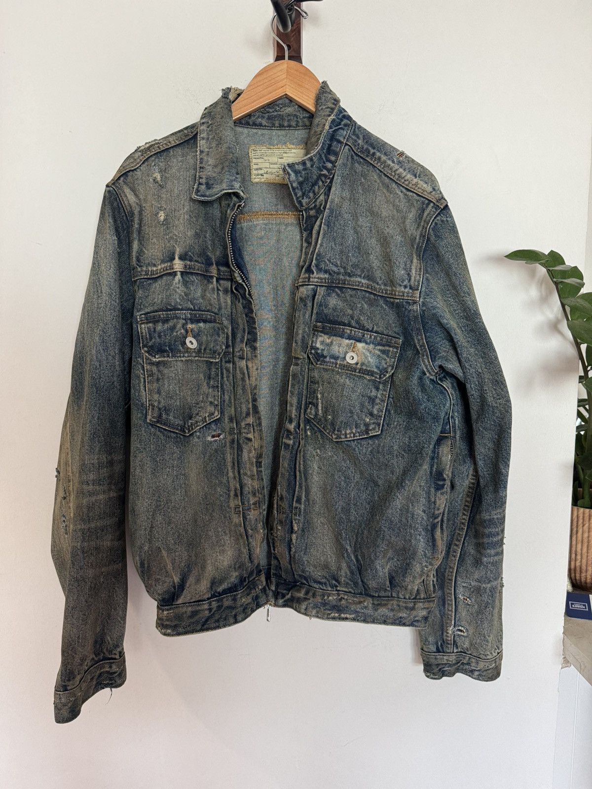No Faith Studios Denim Zip Jacket Size US L / EU 52-54 / 3 - 2 Thumbnail