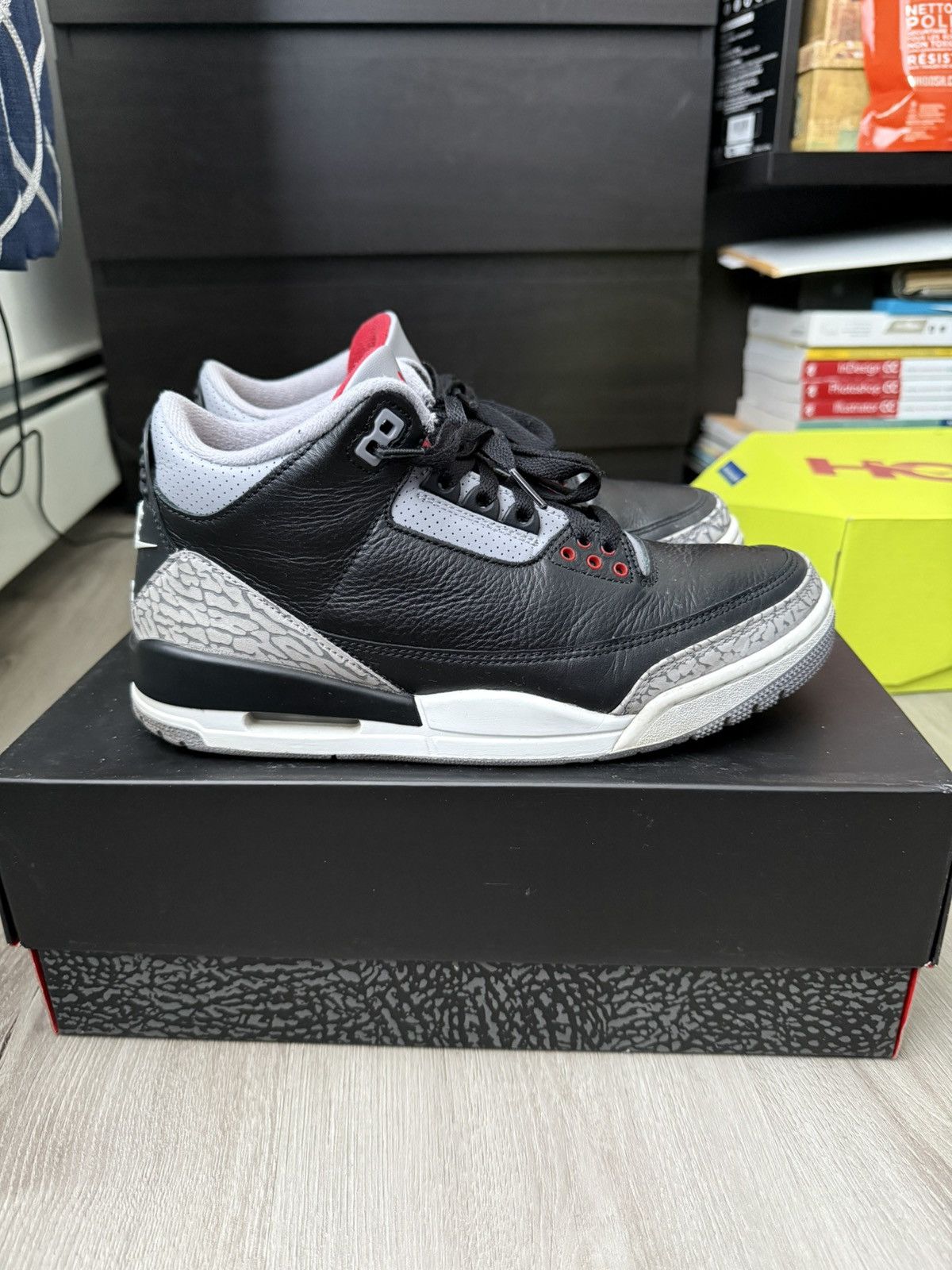 Jordan Brand NIKE AIR JORDAN 3 OG BLACK CEMENT (2024) Size US 8.5 / EU 41-42 - 1 Thumbnail
