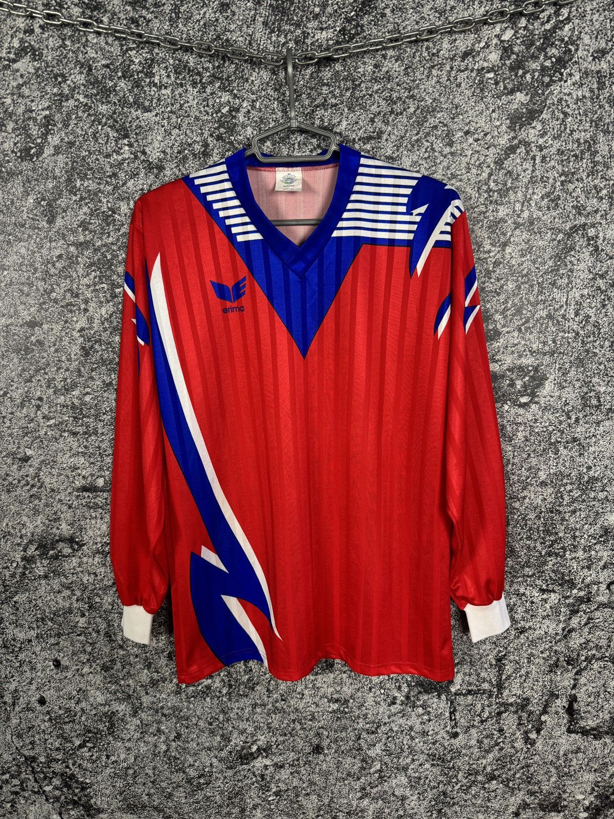 Erima Vintage 90s Erima Long Sleeve Soccer Jersey Germany Size M Size US M / EU 48-50 / 2 - 1 Thumbnail