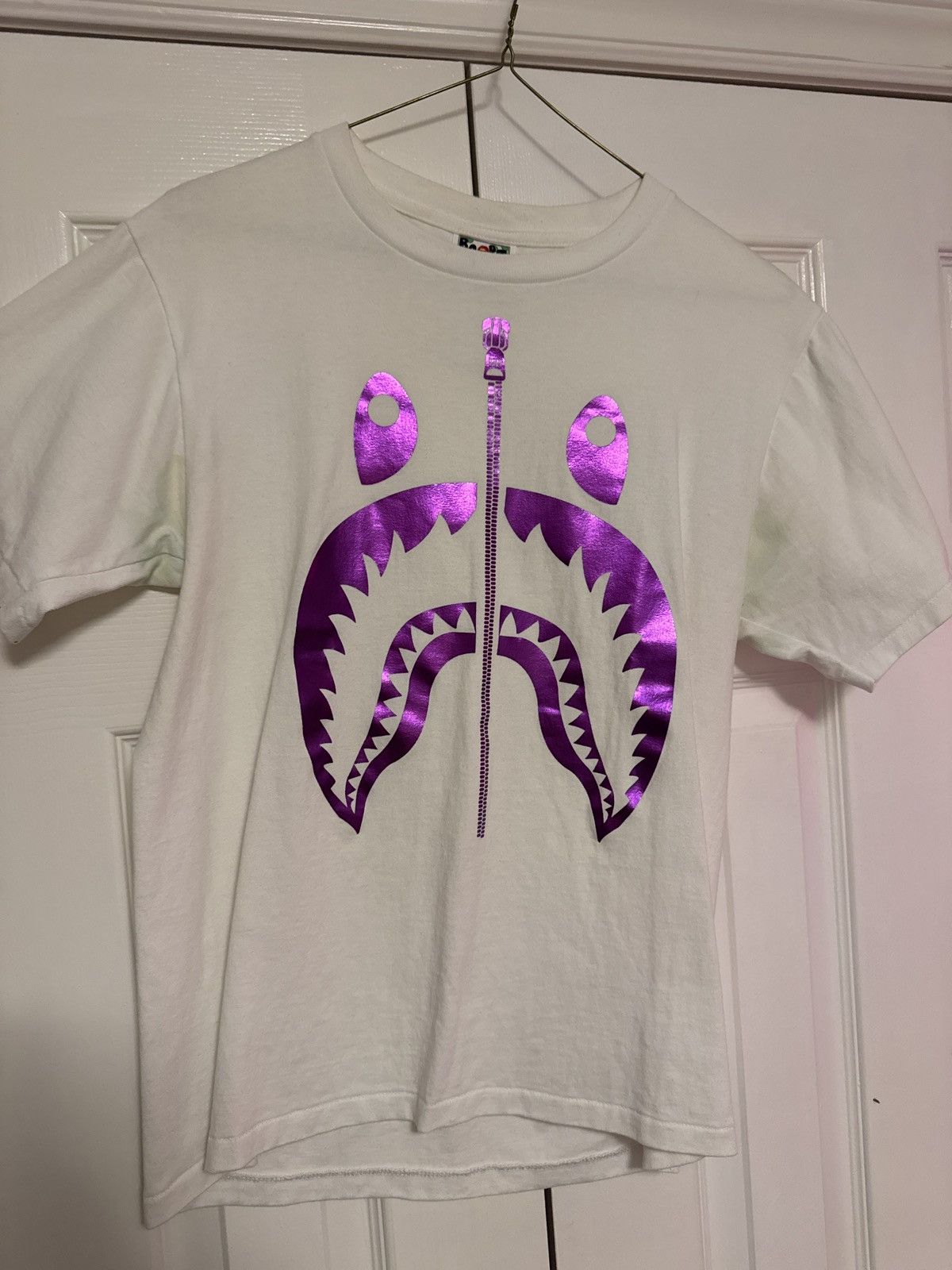 Bape Bape Shark Foil Tee Size US S / EU 44-46 / 1 - 1 Thumbnail