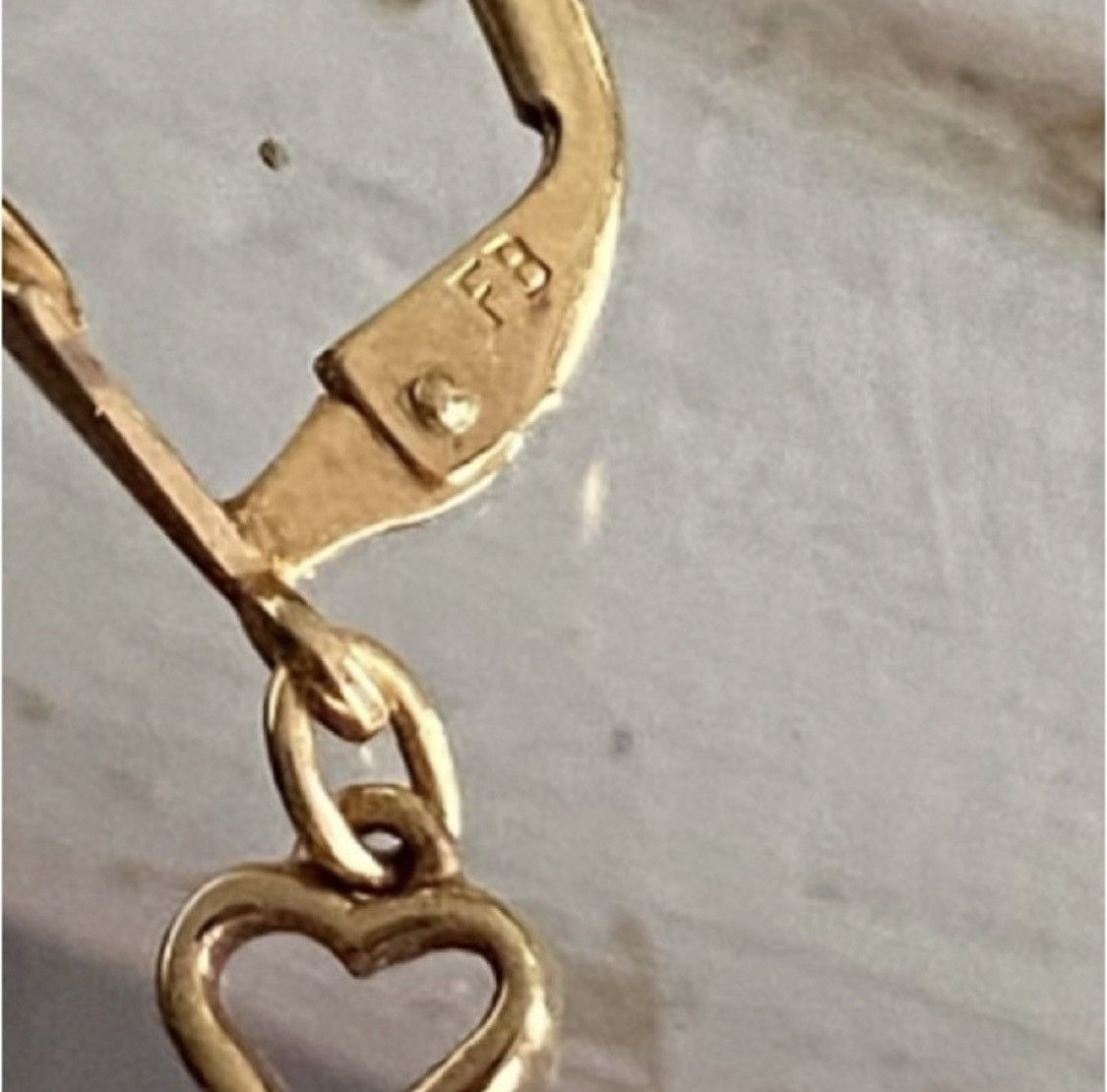 Other FB FRANZ BREUNING 333 GOLD 8K TRIPLE HEART DANGLE EARRINGS Size ONE SIZE - 7 Thumbnail