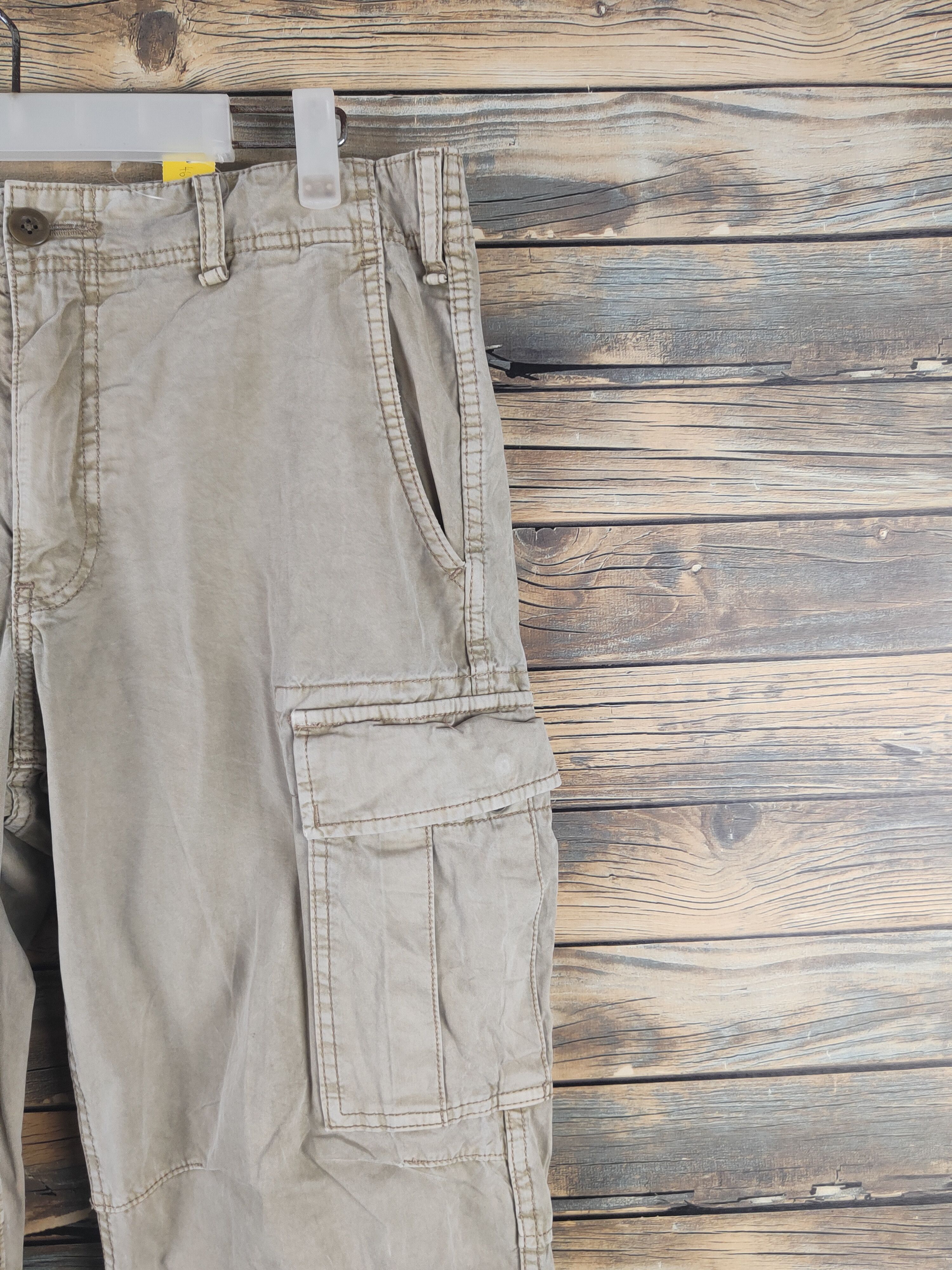 Japanese Brand DL Uniqlo Beige Multipocket Cargo Pants #SP46-291T Size US 31 - 5 Thumbnail