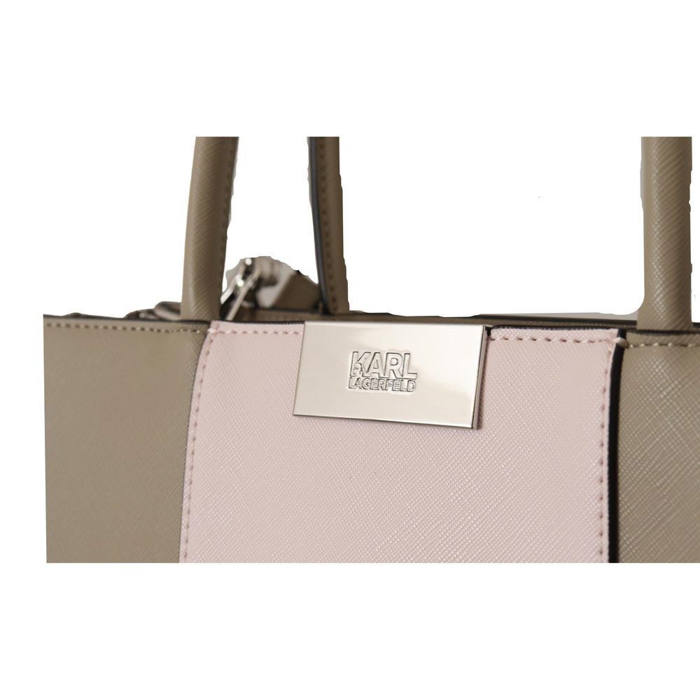 Karl Lagerfeld Karl Lagerfeld Sage Green Polyurethane Tote Shoulder Bag Size ONE SIZE - 5 Thumbnail