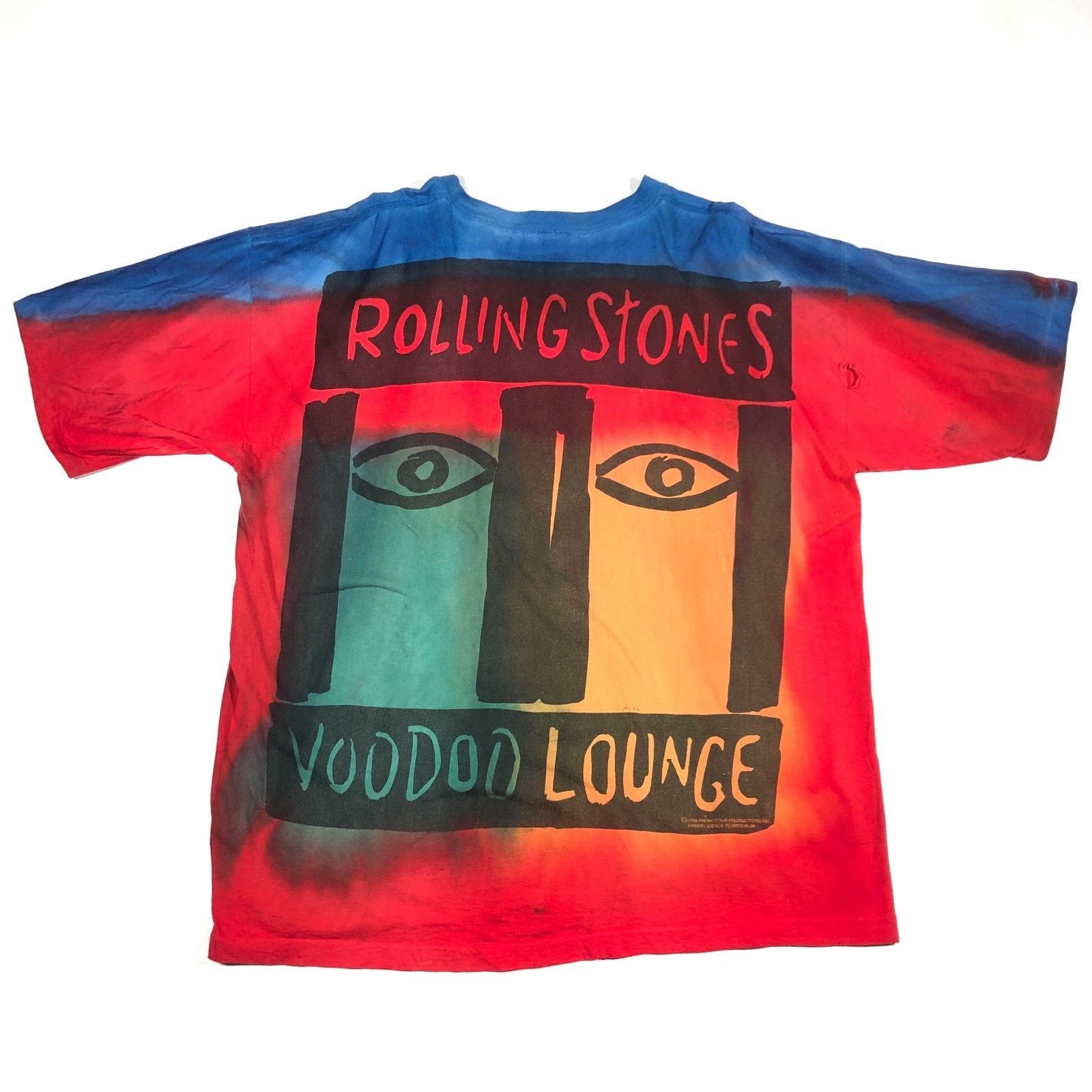 Brockum Vintage 1994 Rolling Stones Voodoo Lounge AOP Tour T Shirt Size US XXL / EU 58 / 5 - 7 Thumbnail
