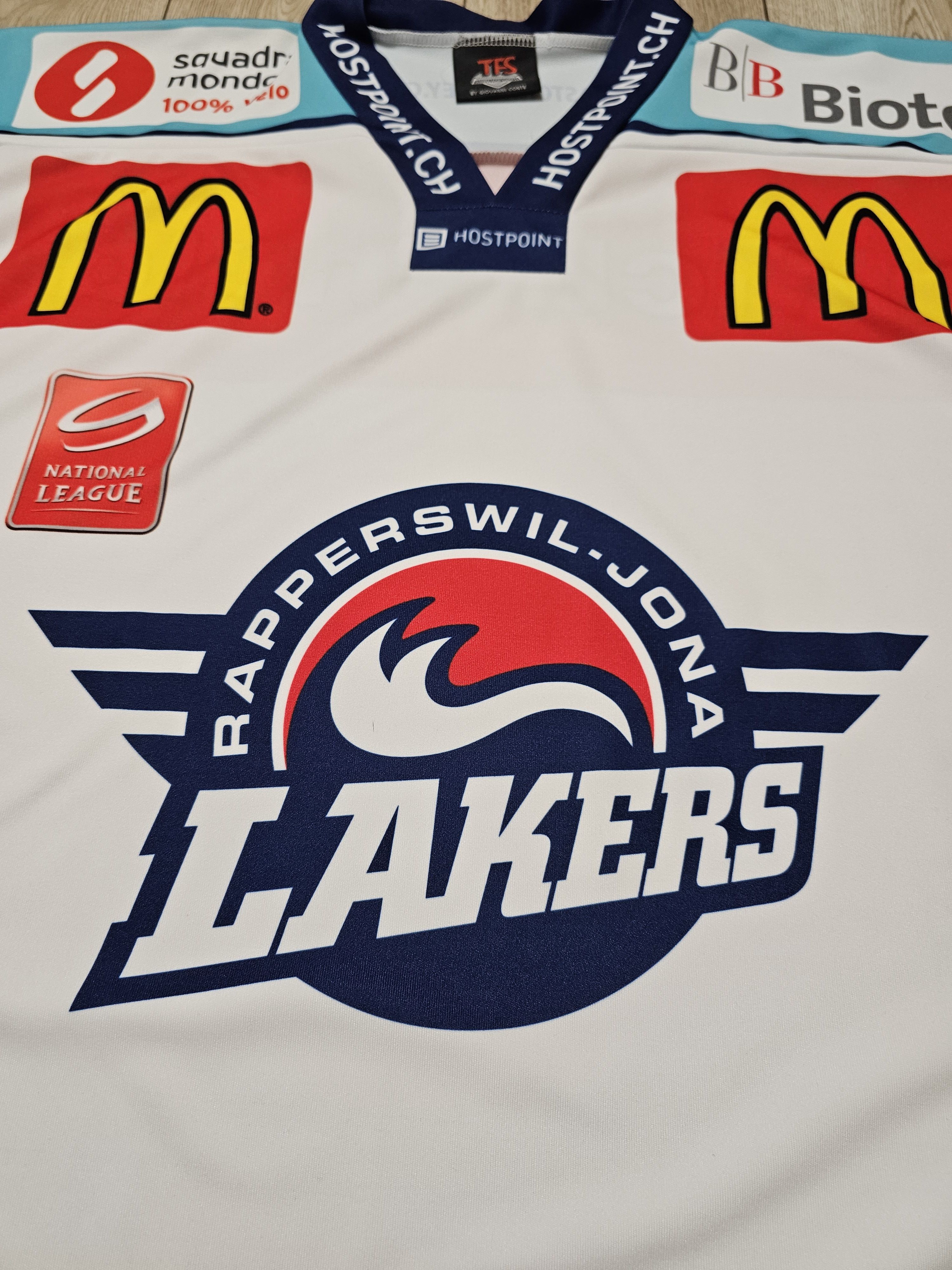 NHL × Vintage RAPPERSWIL-JONA LAKERS HOCKEY JERSEY ICE HOCKEY SWITZERLAND Size US XL / EU 56 / 4 - 3 Thumbnail