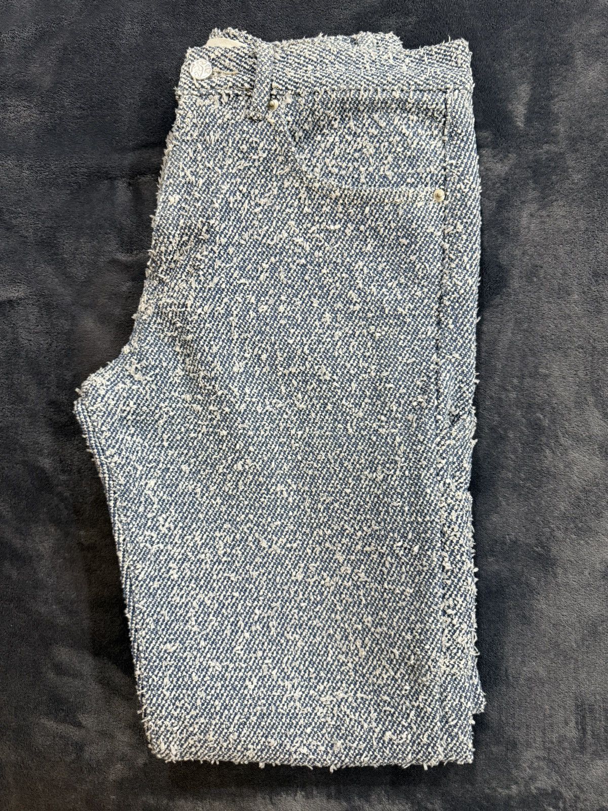 Maniere De Vior Boucle Pleated Jeans Size US 30 / EU 46 - 4 Thumbnail