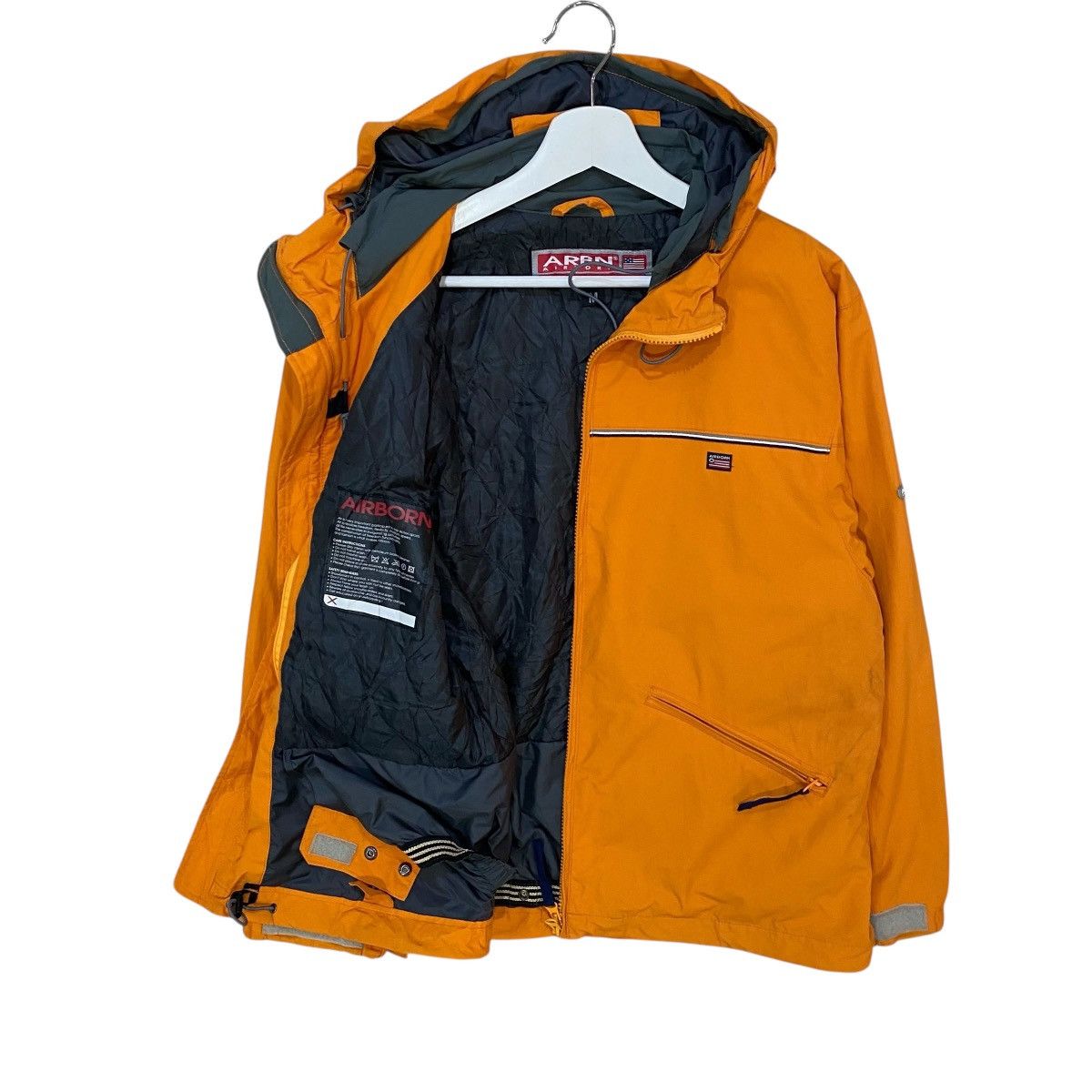 Vintage ❄️VTG AIRBORN ORANGES OUTDOORS LIGHT JACKET Size US M / EU 48-50 / 2 - 2 Thumbnail