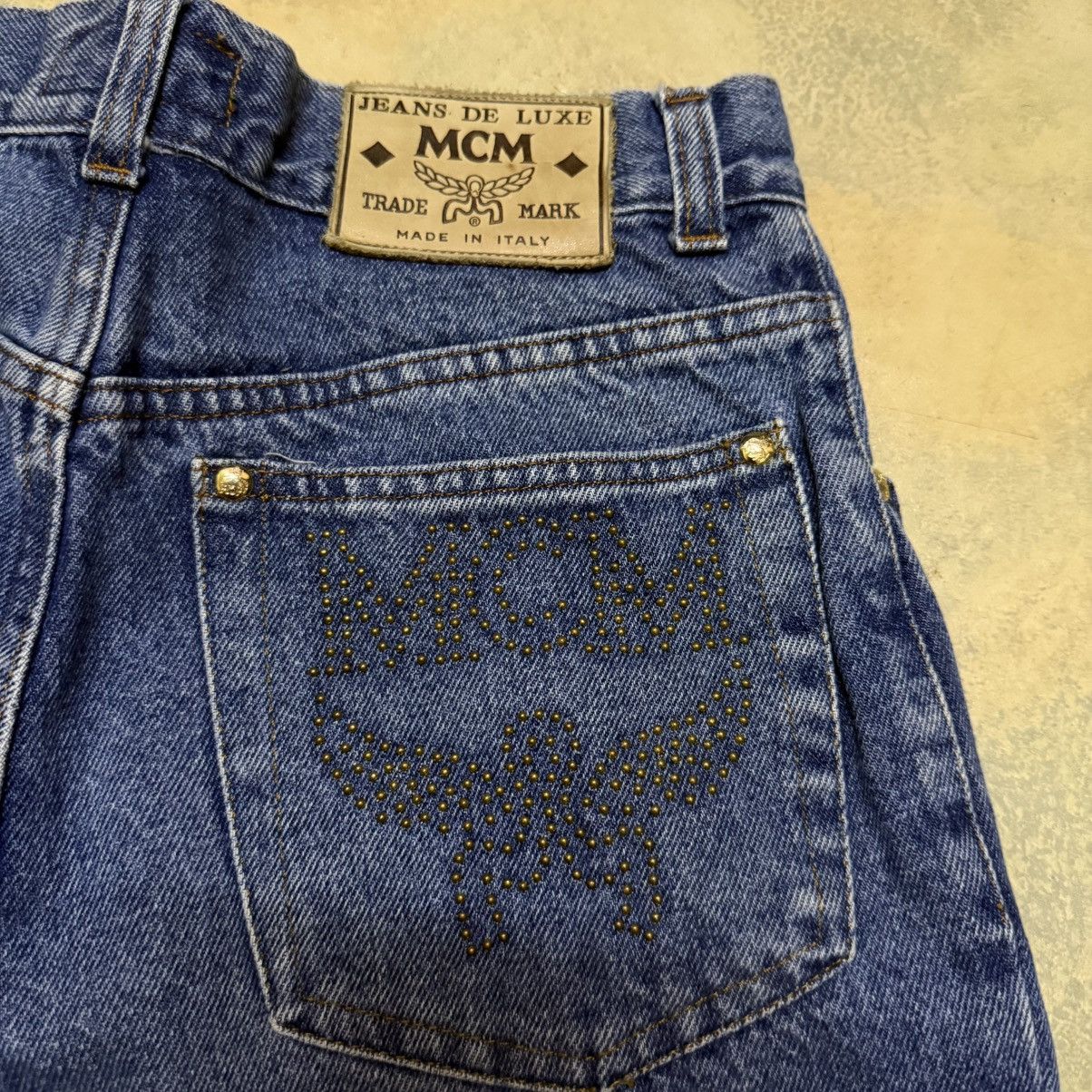 MCM MCM Big Logo Denim Jeans Size US 29 - 18 Thumbnail