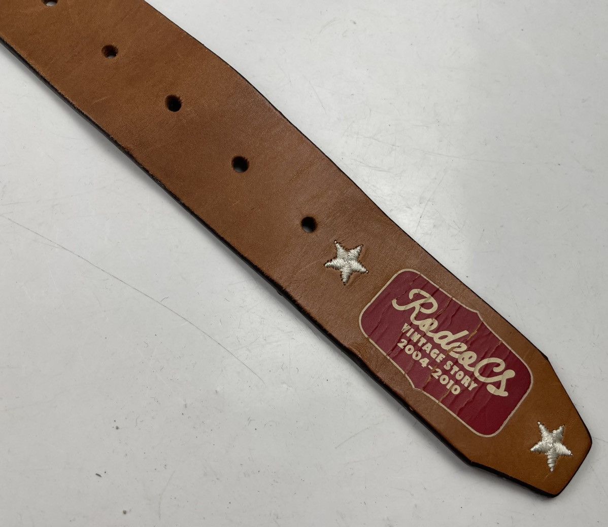Japanese Brand rodeo crowns leather belt tc34 Size 34 - 3 Thumbnail