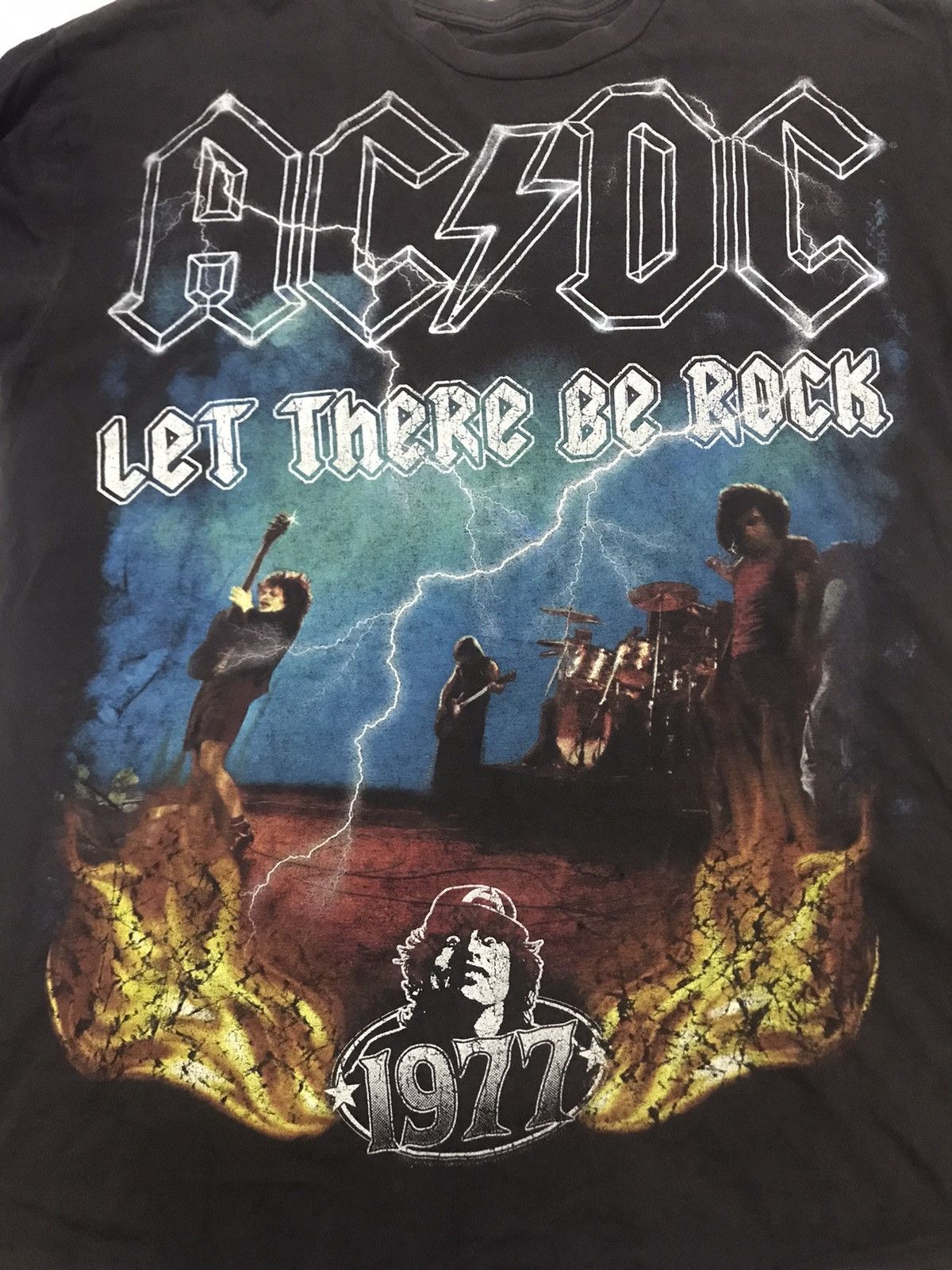Band Tees ACDC SHIRT DISTRESS Size US XXL / EU 58 / 5 - 3 Thumbnail
