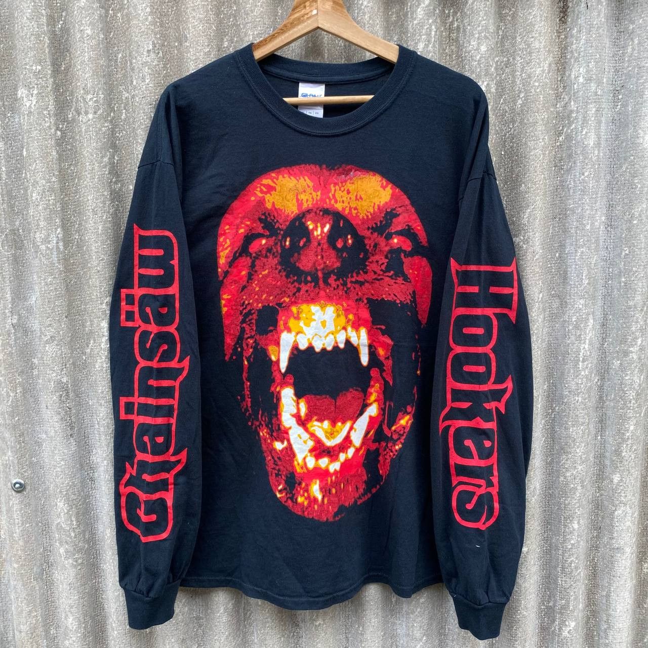 Band Tees × Vintage Vintage Chainsaw Hookers Band Long Sleeve Tee Size US XL / EU 56 / 4 - 1 Thumbnail